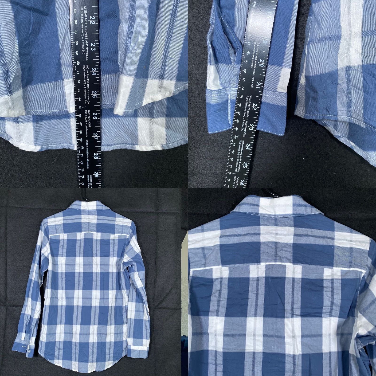 Pendleton VINTAGE Pendleton Womens Shirt Blue White Plaid Flannel Button Down Long Sleeve Small Size S / US 4 / IT 40 - 8 Thumbnail