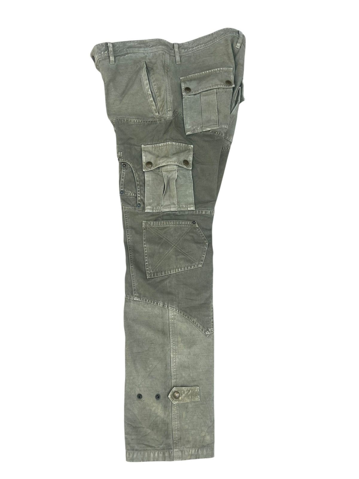 Kiminori Morishita HALB Japan Multi Pocket Fade Olive Green Trouser Pant Size US 32 / EU 48 - 19 Thumbnail