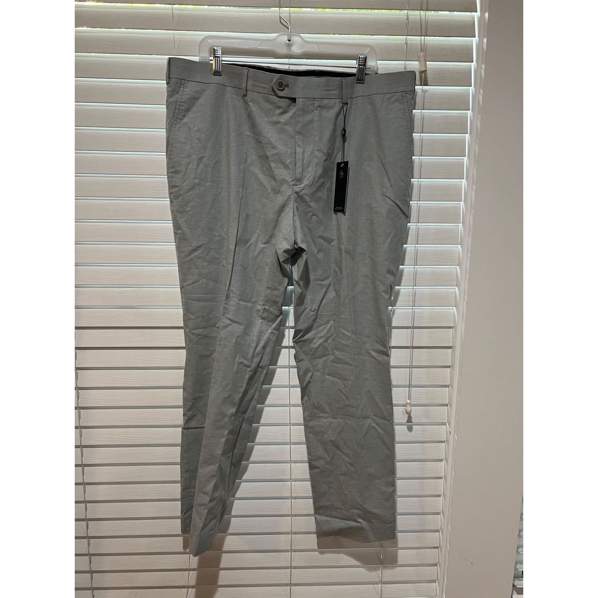 Original Penguin Original Penguin Green Chambray Flat Front Pants - NWT Size Size US 40 / EU 56 - 3 Thumbnail