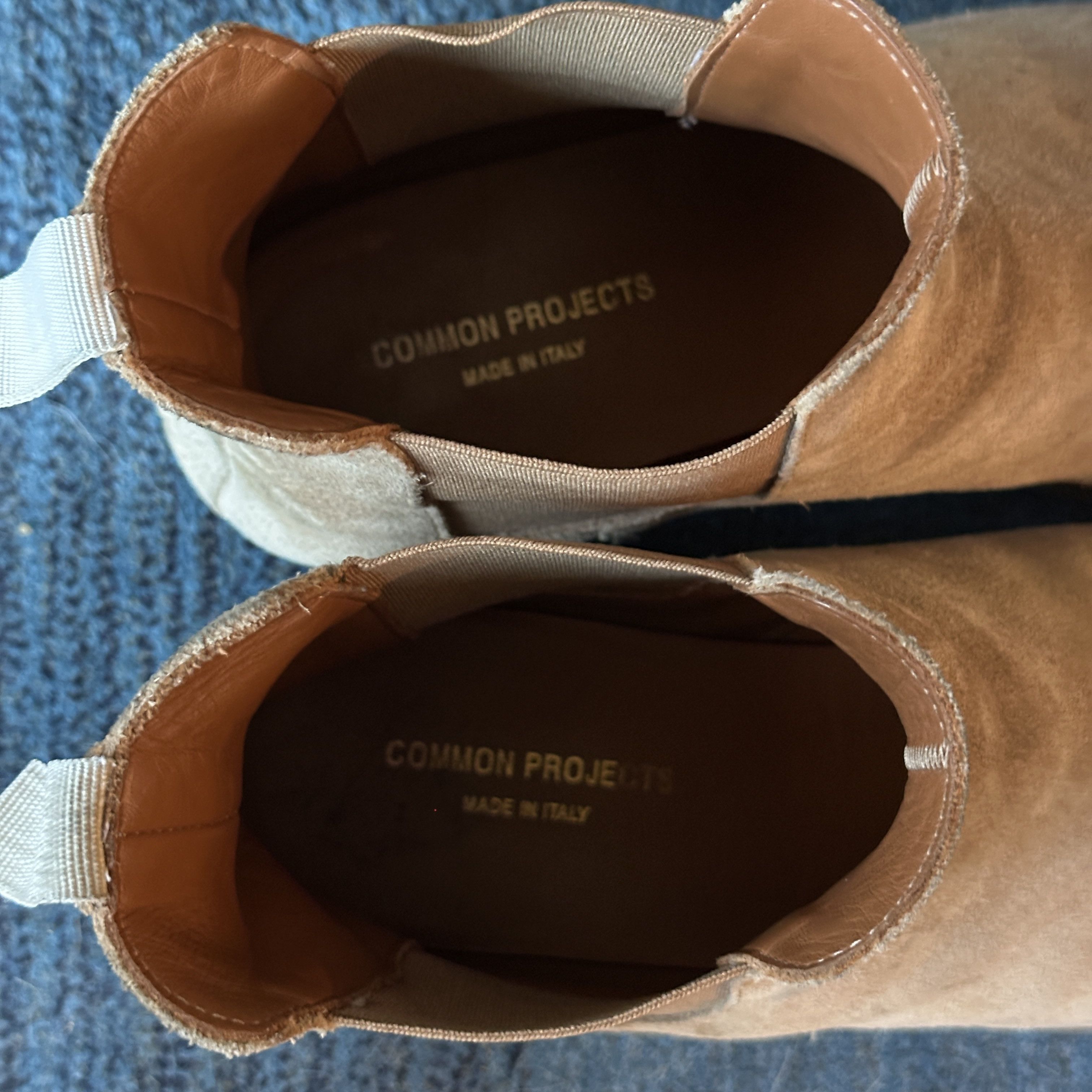 Common Projects Tan Suede Chelsea Boot Size US 12 / EU 45 - 6 Thumbnail