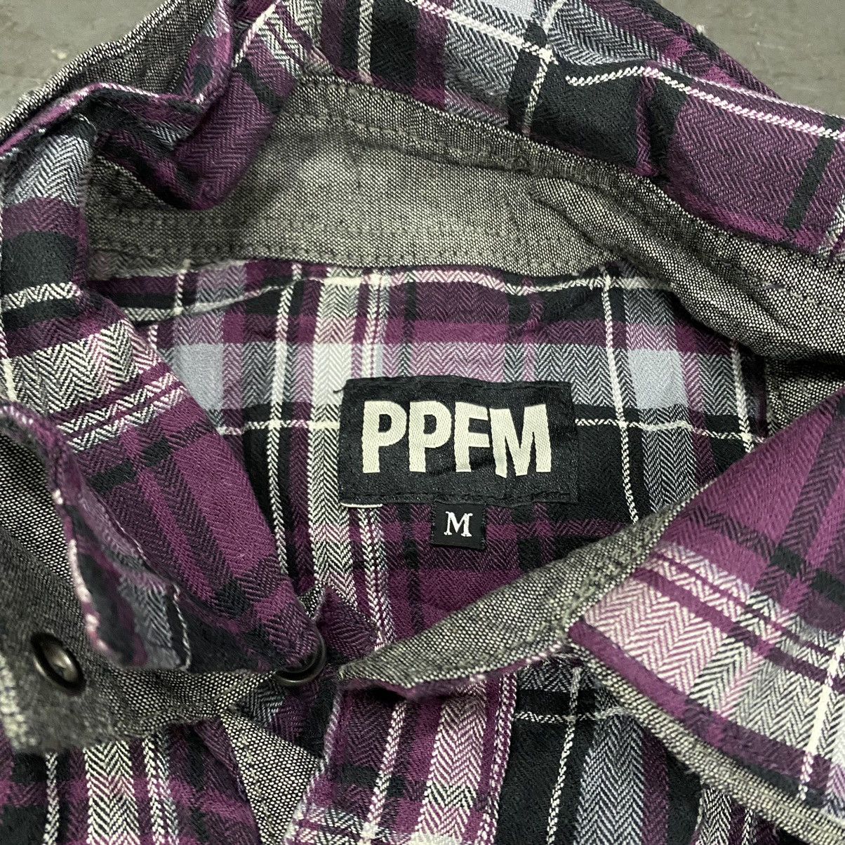 PPFM Ppfm checkered long sleeve polo Size US M / EU 48-50 / 2 - 2 Thumbnail