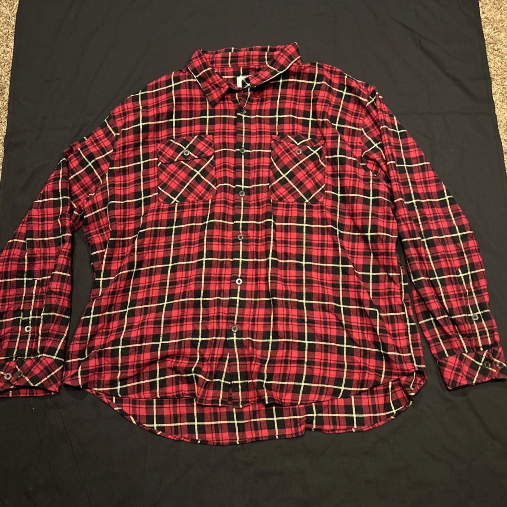 Vintage California Shirt Co Plaid Shirt Mens 3XL Red Long Sleeve Button Up 1976 A49 Size US XXL / EU 58 / 5 - 2 Thumbnail