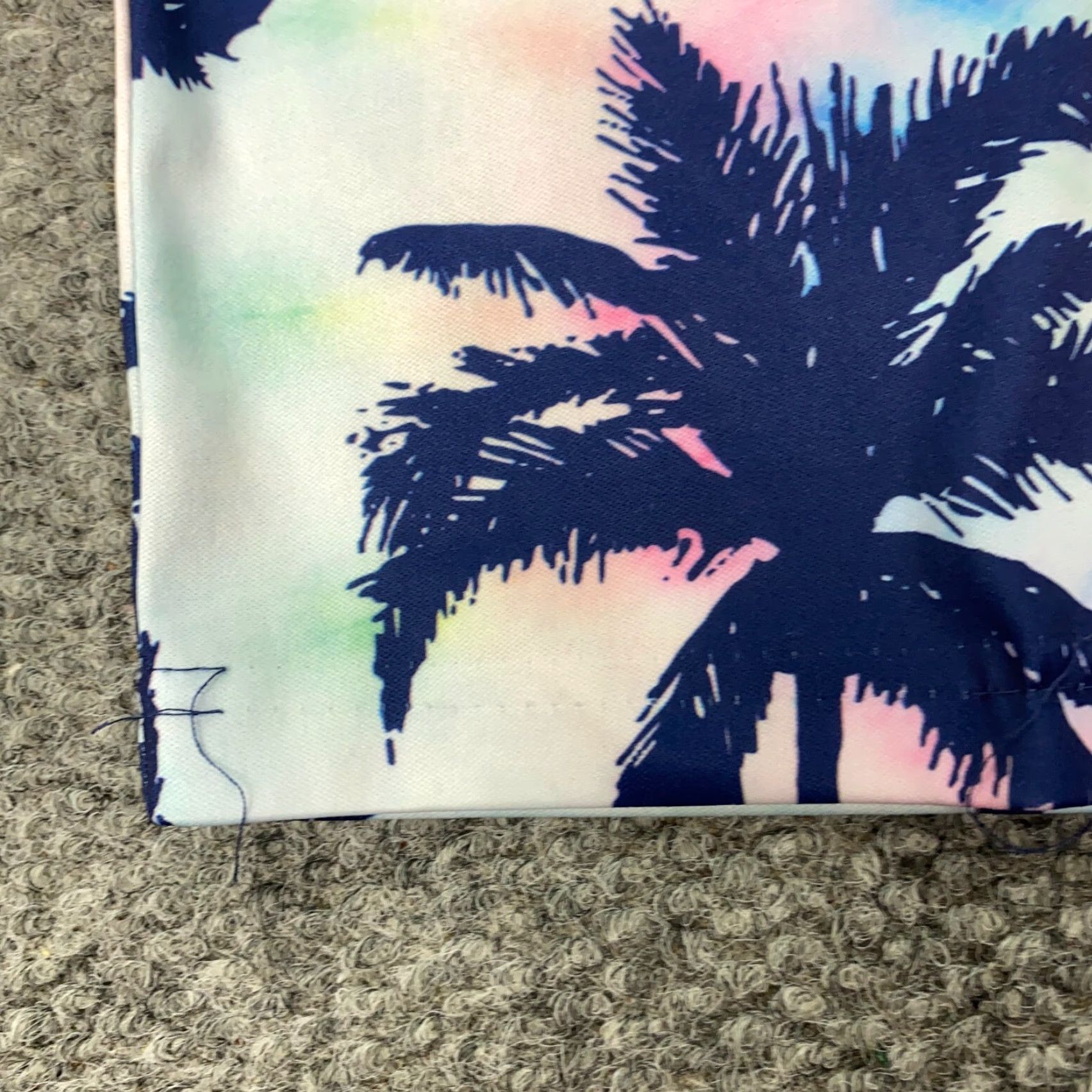 Vintage Good Vibes Shirt Mens L Blue Short Sleeve Crew Neck Beach Palm Trees T-Shirt 90s? (No 90s) Size US L / EU 52-54 / 3 - 7 Thumbnail