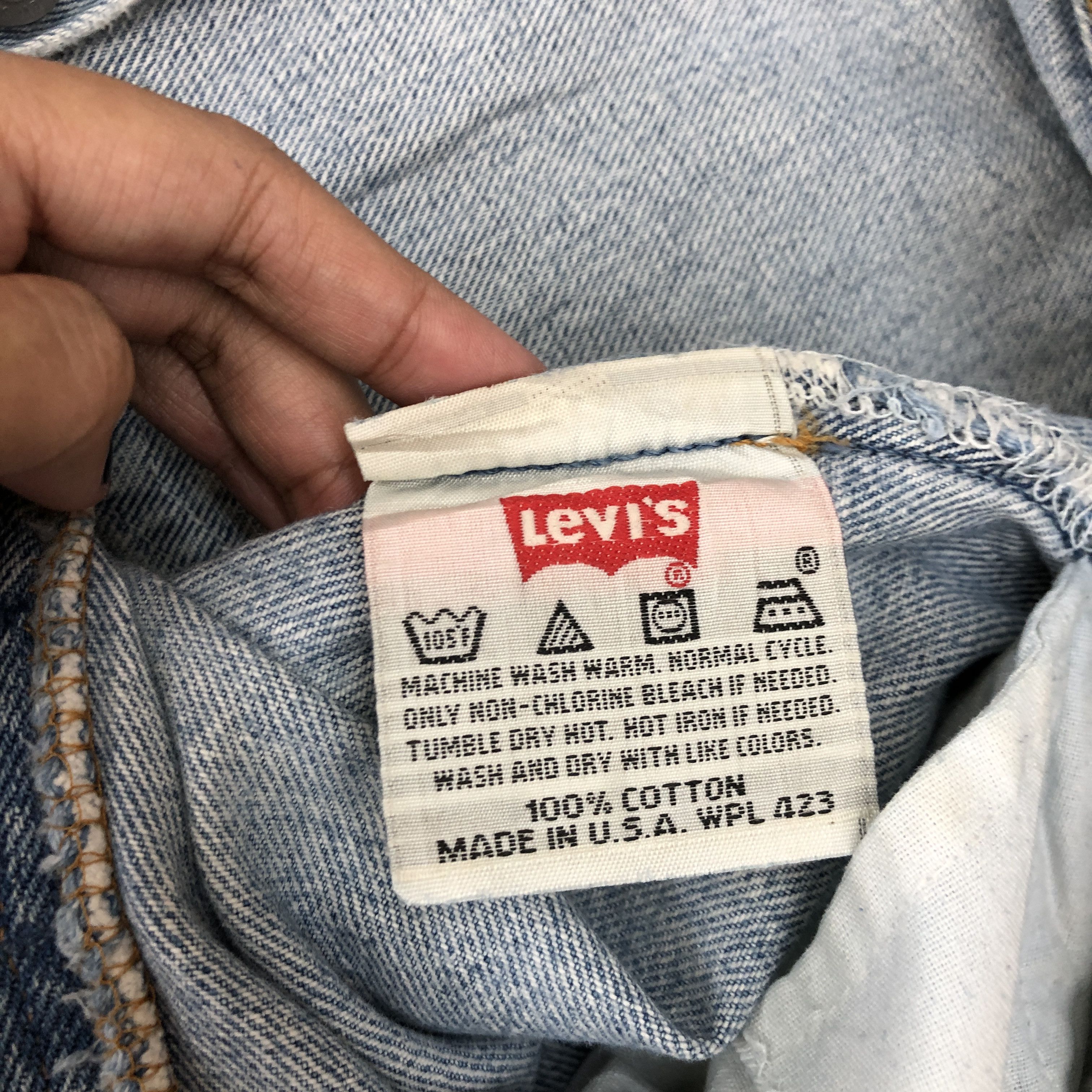 Levi's Vintage 90s Levis 501 Sun Faded Jeans Levi's 501 Denim Size US 36 / EU 52 - 9 Thumbnail