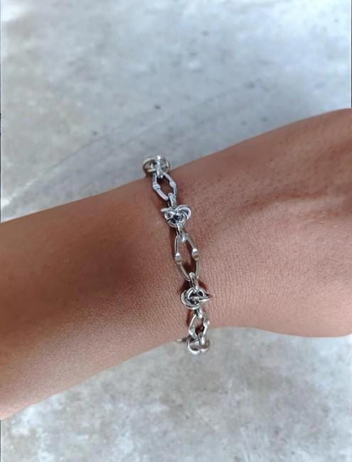 Other Barbed Wire Bracelet, Silver Thorn Bracelet Size ONE SIZE - 4 Thumbnail
