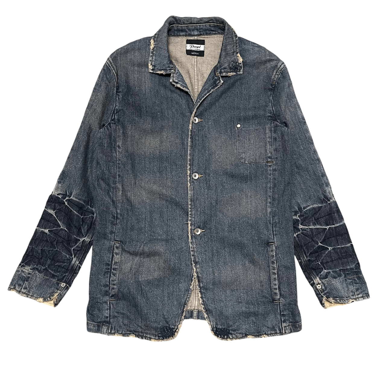 Japanese Brand Vintage PWPL Power of the People Denim Jacket Distressed Size US M / EU 48-50 / 2 - 1 Thumbnail