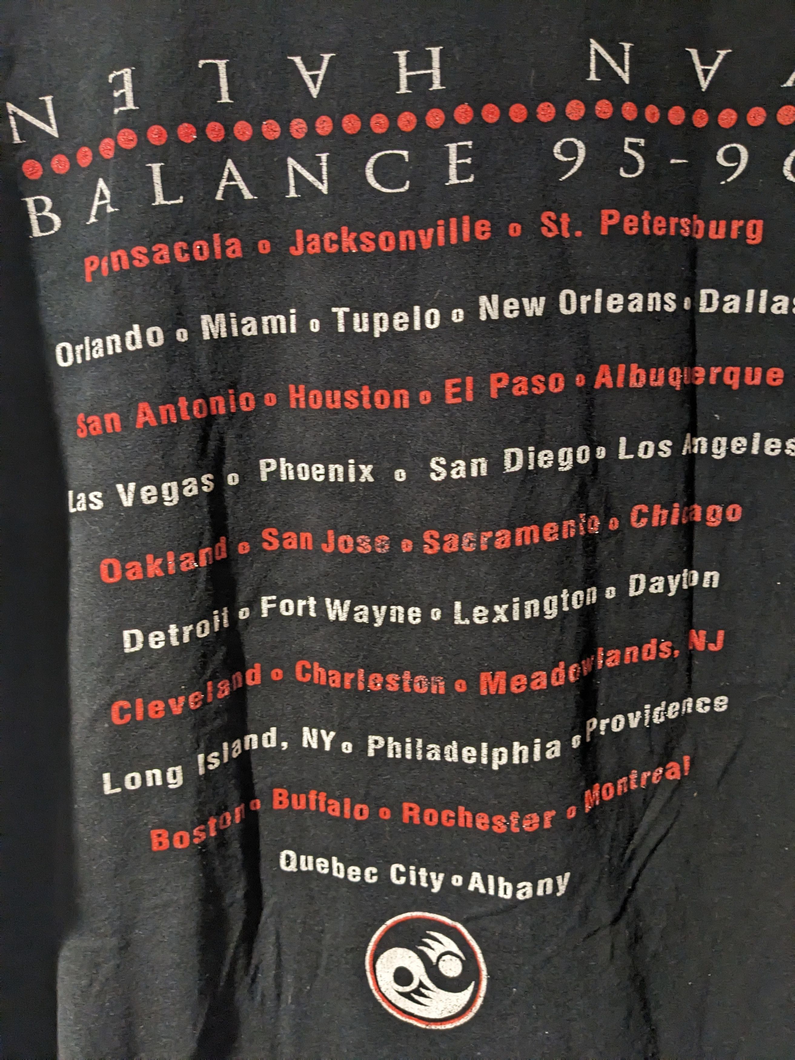 Band Tees × Vintage Vintage 1995 Van Halen Balance Tour Band Music T-Shirt Size US XL / EU 56 / 4 - 6 Thumbnail