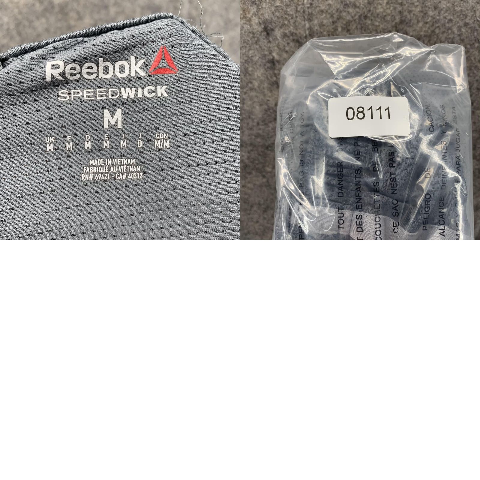 Reebok Reebok Shorts Men Medium Logo Grey Outdoors Athletic Basketball Gym CrossFit Casual Size US 31 - 9 Thumbnail