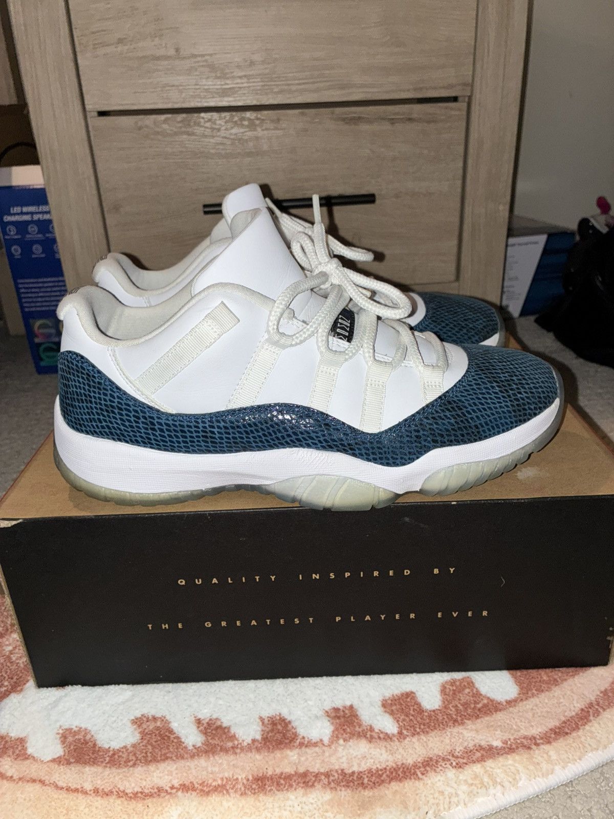 Jordan Brand Jordan 11 blue snake skin Size US 10 / EU 43 - 1 Thumbnail