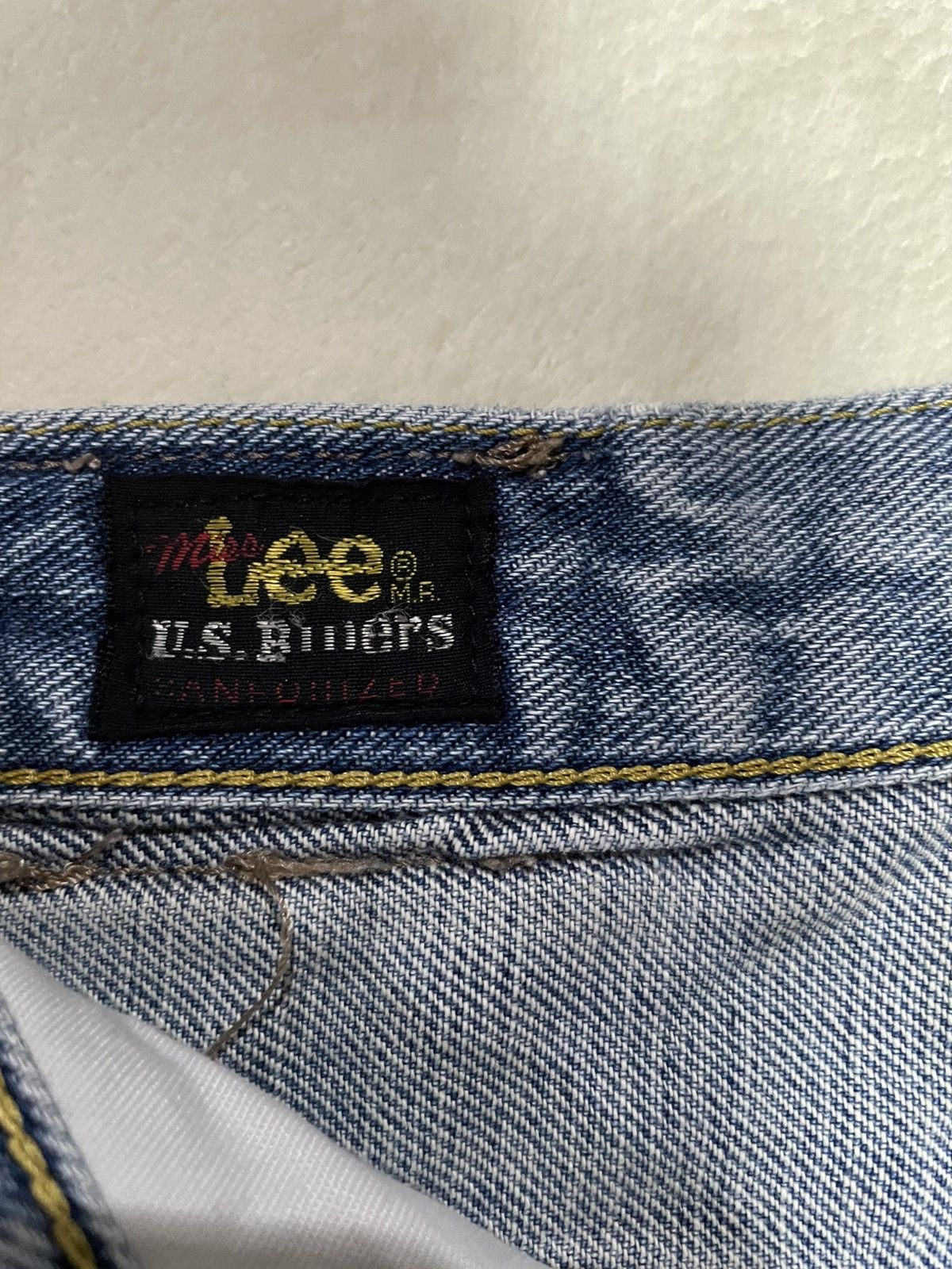 Japanese Brand Vintage Lee Rider Short Pants Distress Size US 28 / EU 44 - 7 Thumbnail