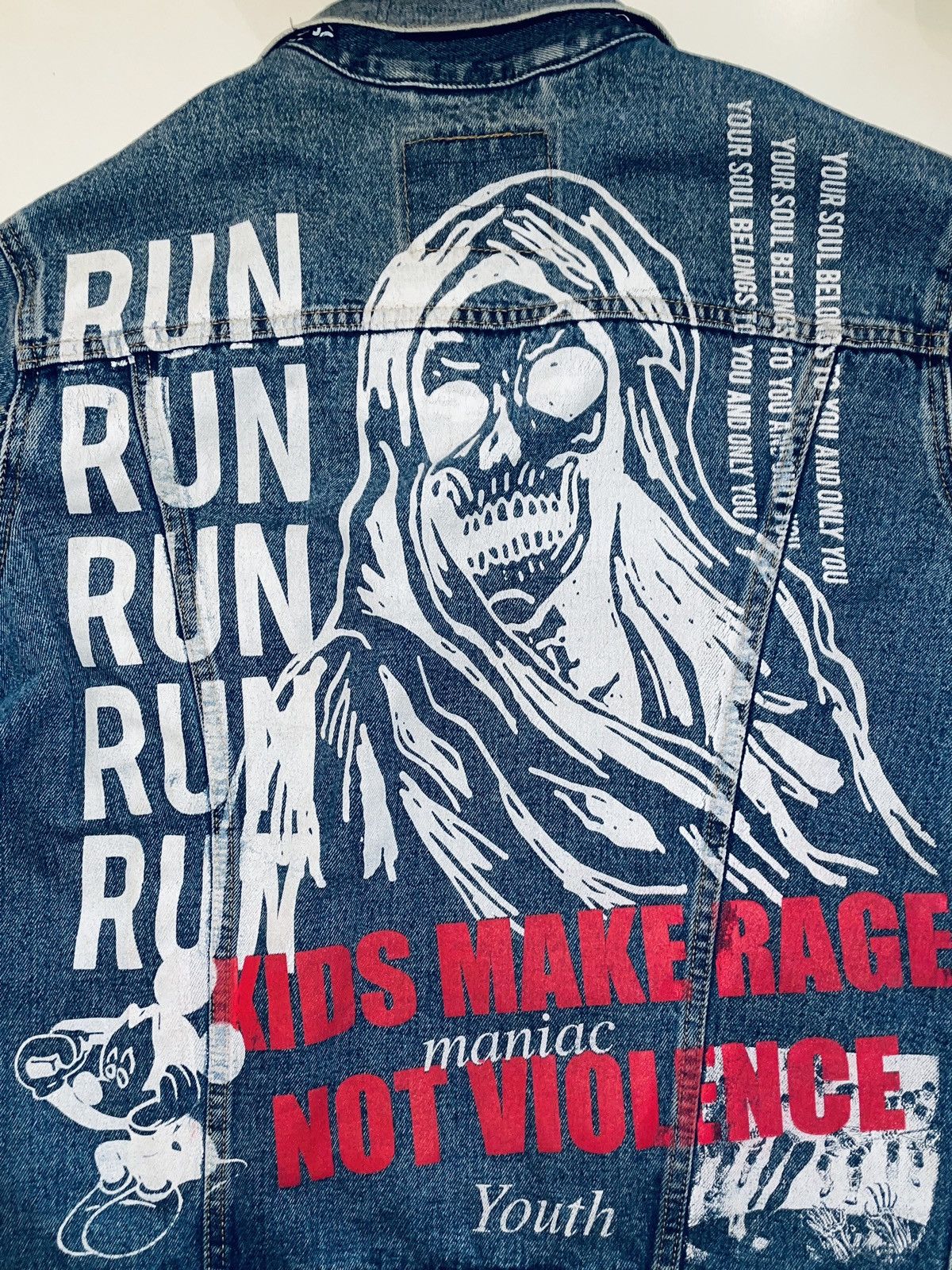 Raised by Champions The Unfuckwittable Raised By Champions x Levi's Denim Jacket Size US L / EU 52-54 / 3 - 1 Thumbnail