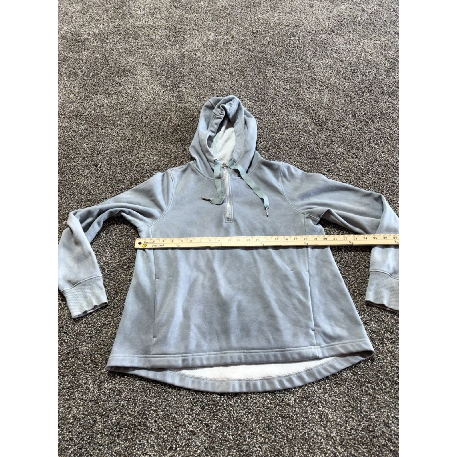 Athleta Athleta Hoodie Pullover S Gray Blue Quarter Zip Soft Thumb Hole Womens | Activewear | Athletic Fit | Regular Size Gray Size S / US 4 / IT 40 - 7 Thumbnail