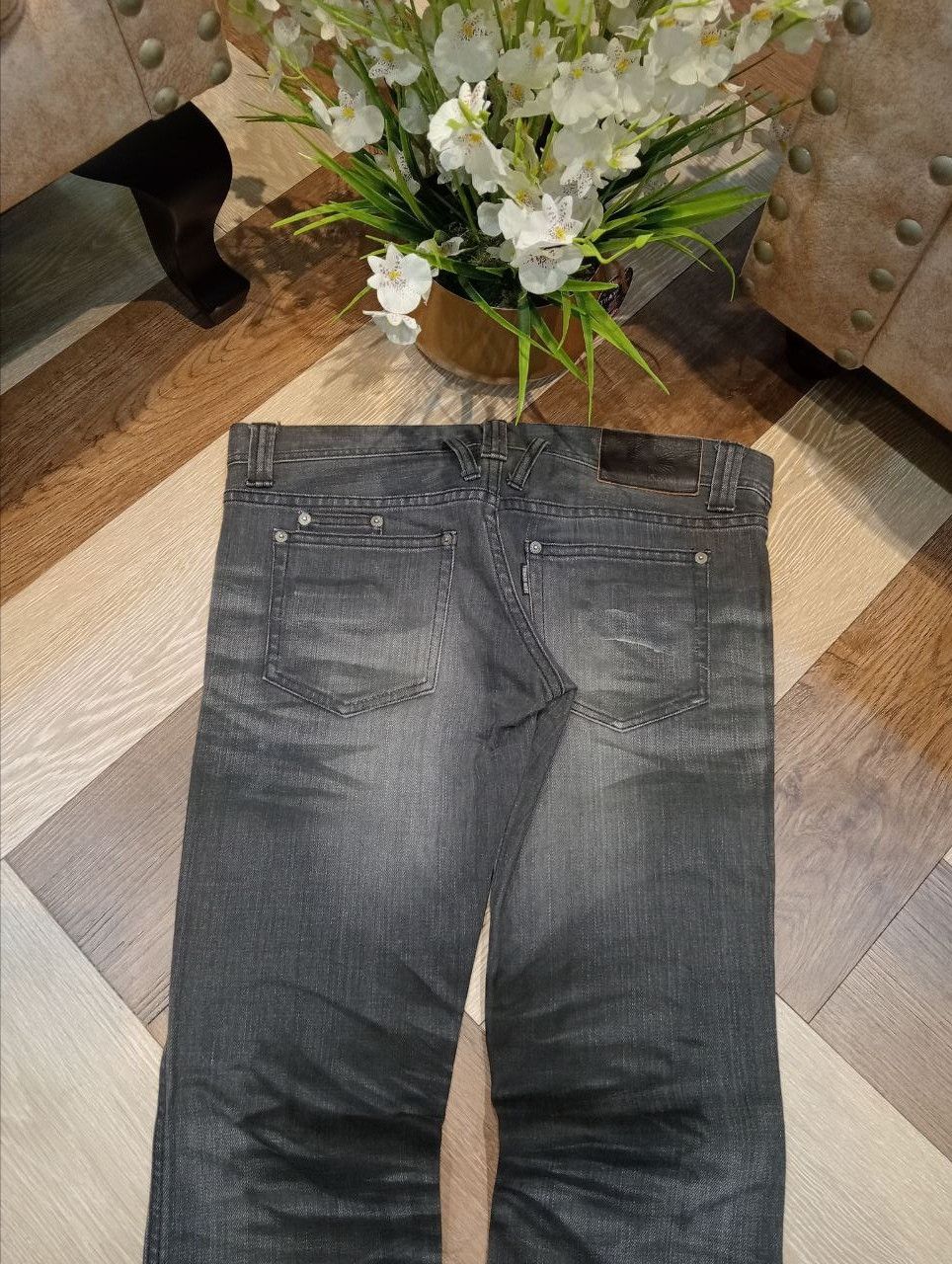 Tornado Mart TORNADO MART STRETCH DENIM JEANS GREY FADE JAPAN DESIGNER Size 34" / US 12 / IT 48 - 13 Thumbnail