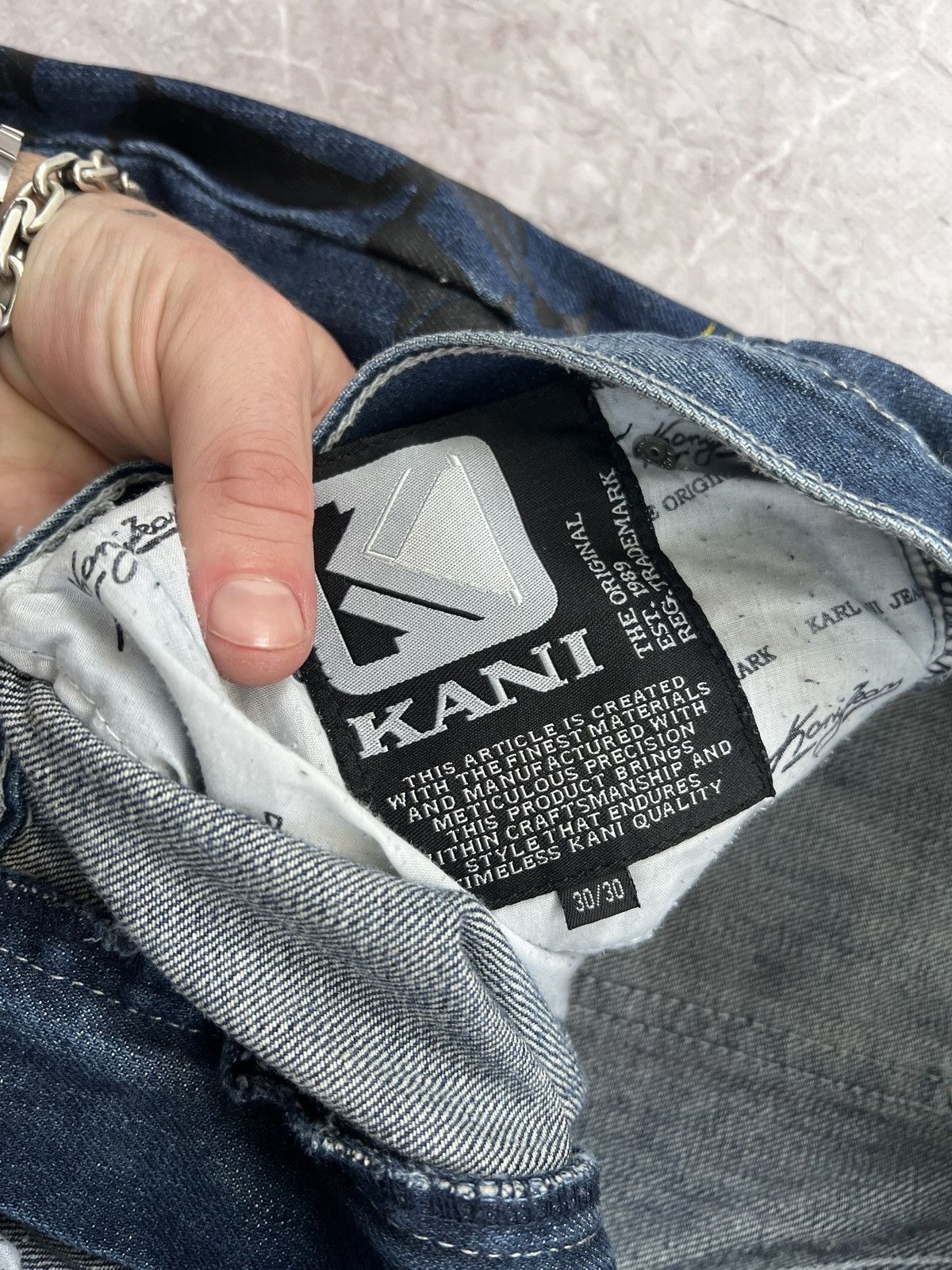 Karl Kani × Wu-Tang Clan Rap skater distressed baggy Karl Kani Jeans pants Size US 30 / EU 46 - 7 Thumbnail