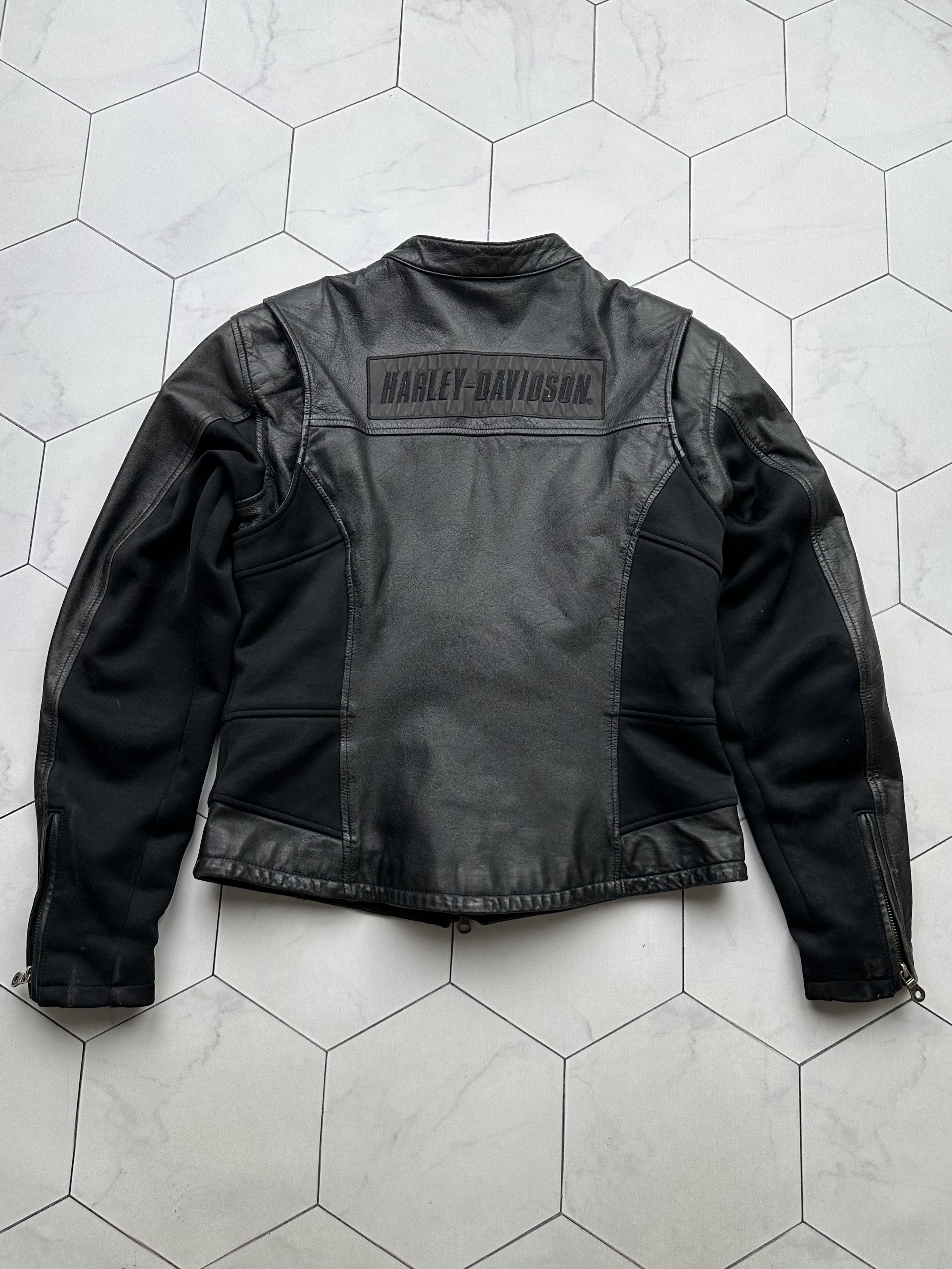 Harley Davidson Harley Davidson Vintage Leather Jacket (B228)E2 Size M / US 6-8 / IT 42-44 - 16 Thumbnail