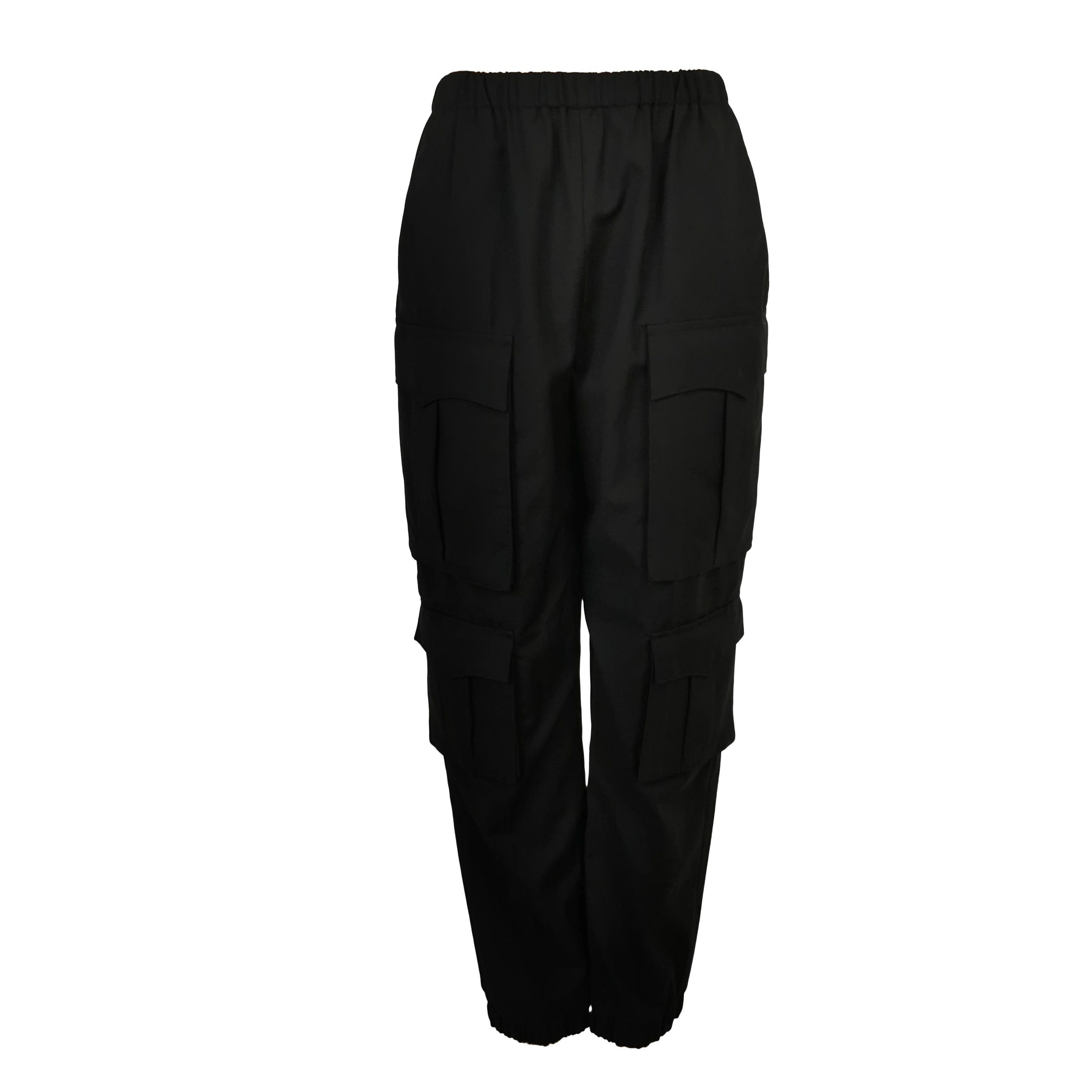 Prada Prada Black Wool Cargo Pants Size 38 0089 Size 38" / US 16 / IT 52 - 1 Thumbnail