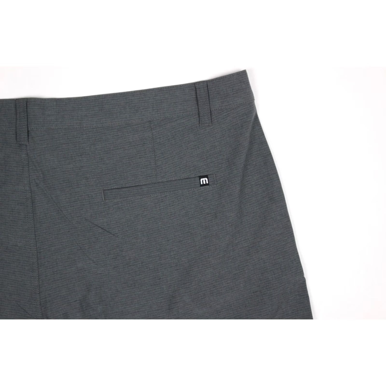 TravisMathew Travis Mathew Mens Sand Harbor Golf Shorts Heather Dk Gray Micro Stripe 1MW397 Size US 42 / EU 58 - 5 Thumbnail