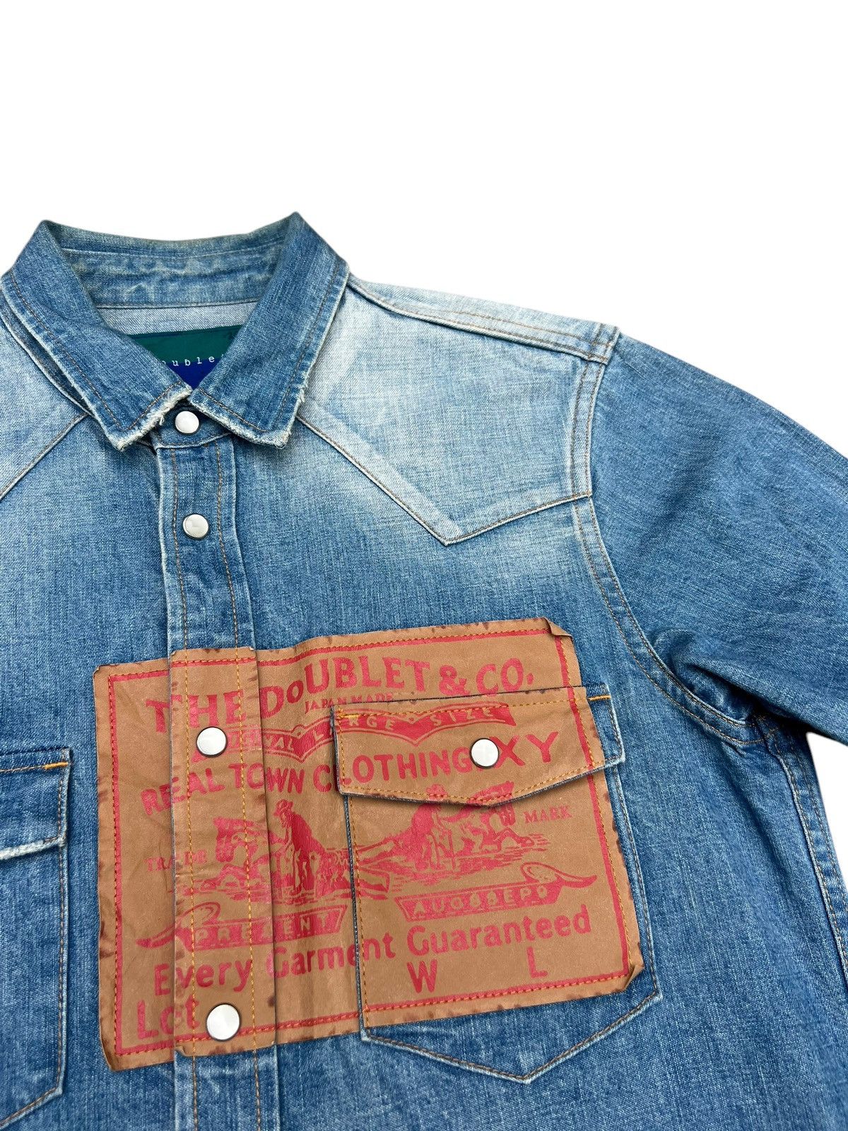 Doublet Doublet Japan Fade Denim Western Shirt Size US S / EU 44-46 / 1 - 8 Thumbnail