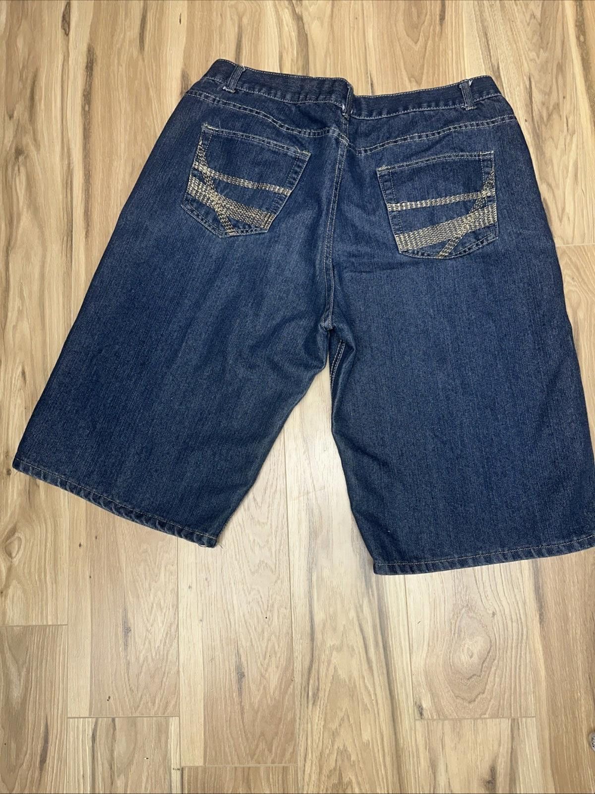 JEANERICA Jeanetix Blue Denim Hip Hop Bermuda Shorts Size 40 Size US 40 / EU 56 - 8 Thumbnail