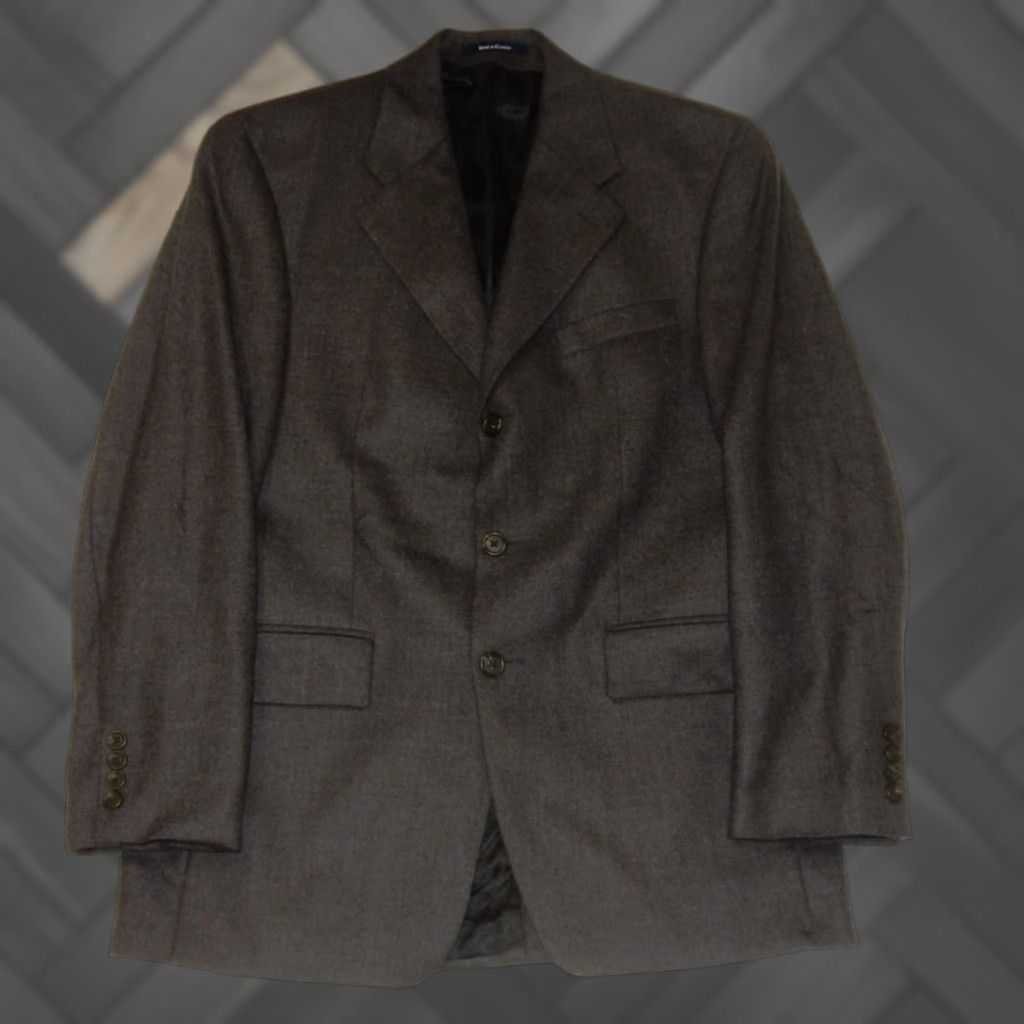 Ralph Lauren RALPH LAUREN VINTAGE Polo University Men's Blazer Jacket Gray Wool Size 42R Size US XL / EU 56 / 4 - 1 Thumbnail