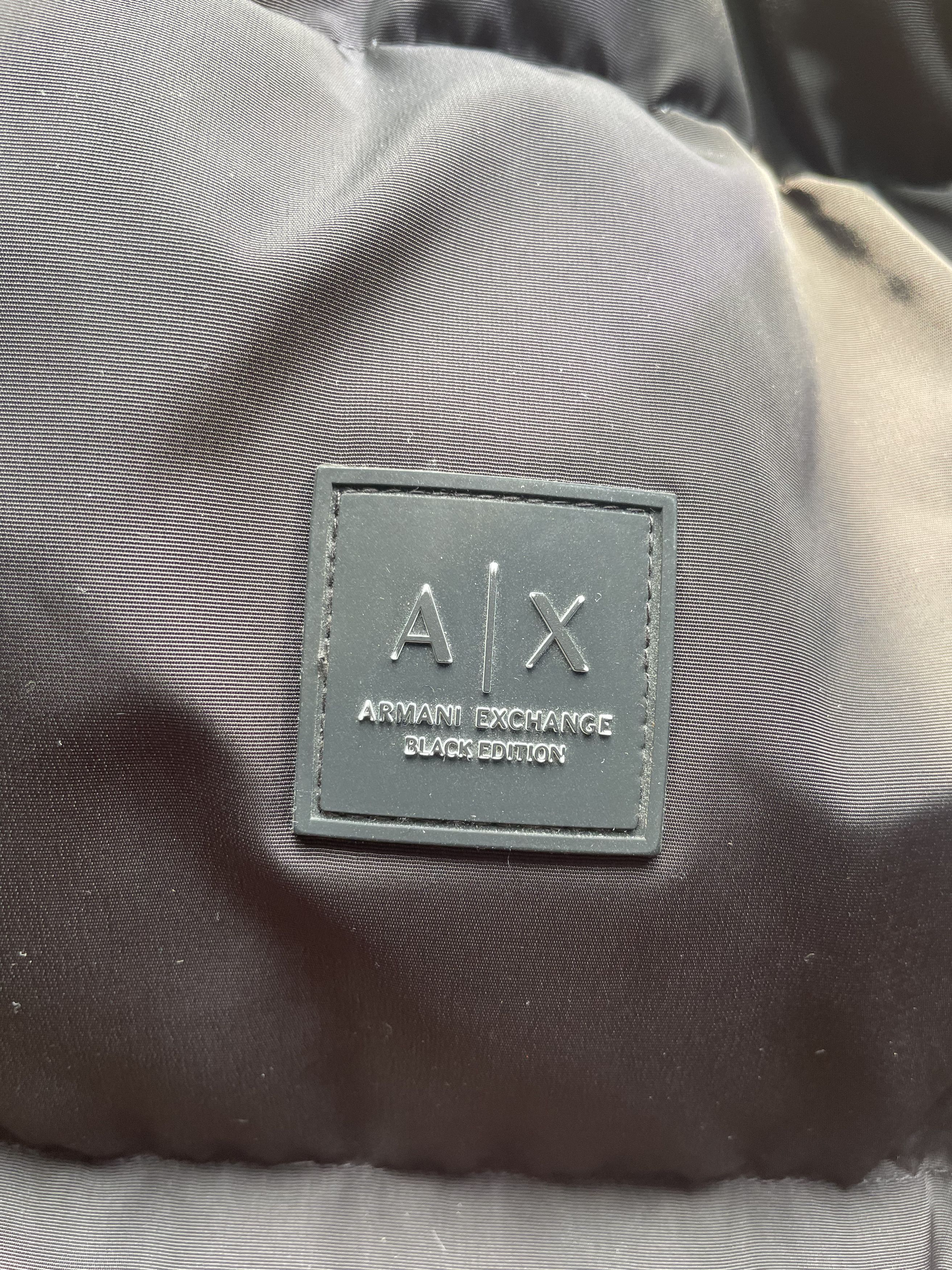 Armani Armani Exchange A|X Black Quilted Puffer Jacket Size US L / EU 52-54 / 3 - 6 Thumbnail