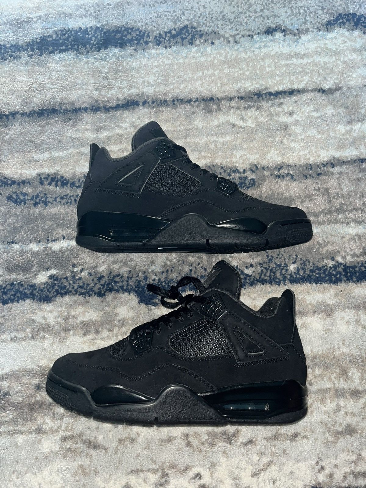 image of Nike Jordan 4 Black Cat Shoes, Men's (Size 10)