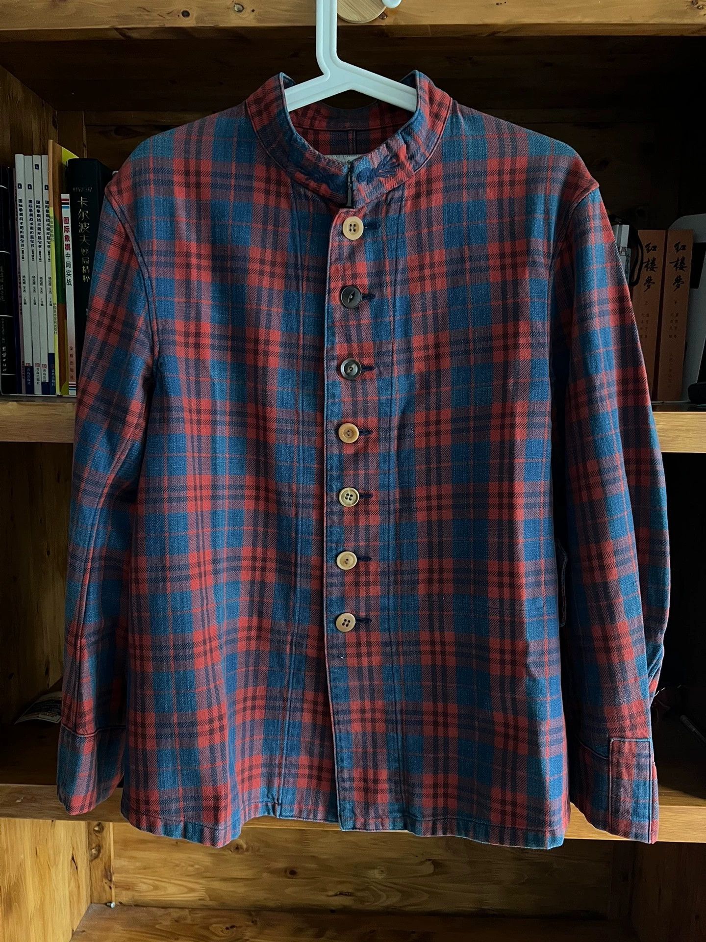 Visvim visvim 14aw embroidered stand collar plaid jacket size 2 Size US M / EU 48-50 / 2 - 1 Thumbnail