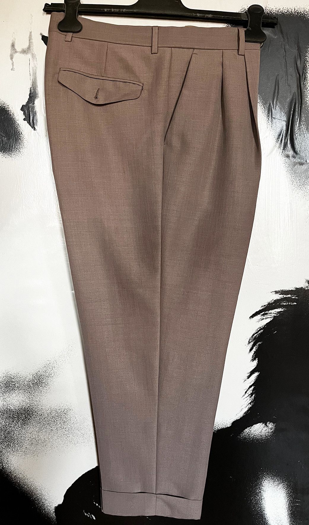 Dries Van Noten cropped, baggy wool pants Size US 32 / EU 48 - 1 Thumbnail
