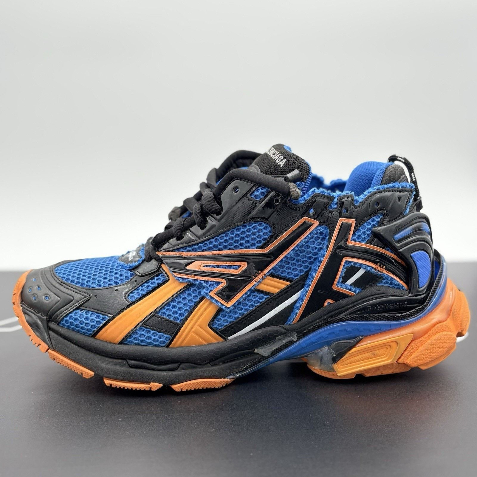Balenciaga Balenciaga Runner ' Blue Orange Black ' | SUPER CLEAN! Size US 13 / EU 46 - 8 Thumbnail