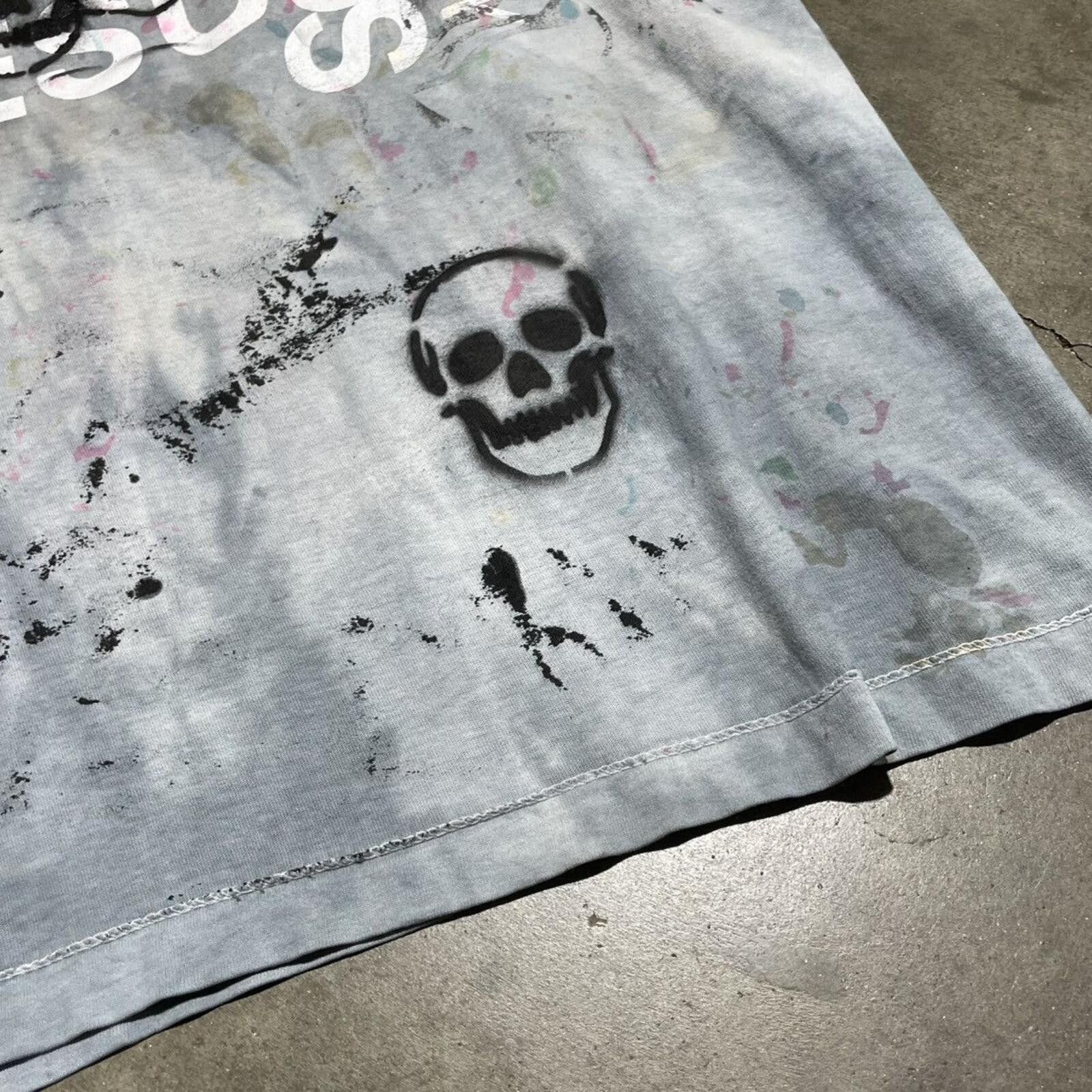 Vintage Vintage Not Today Jesus graphic skull fire paint splatter Size US XL / EU 56 / 4 - 5 Thumbnail