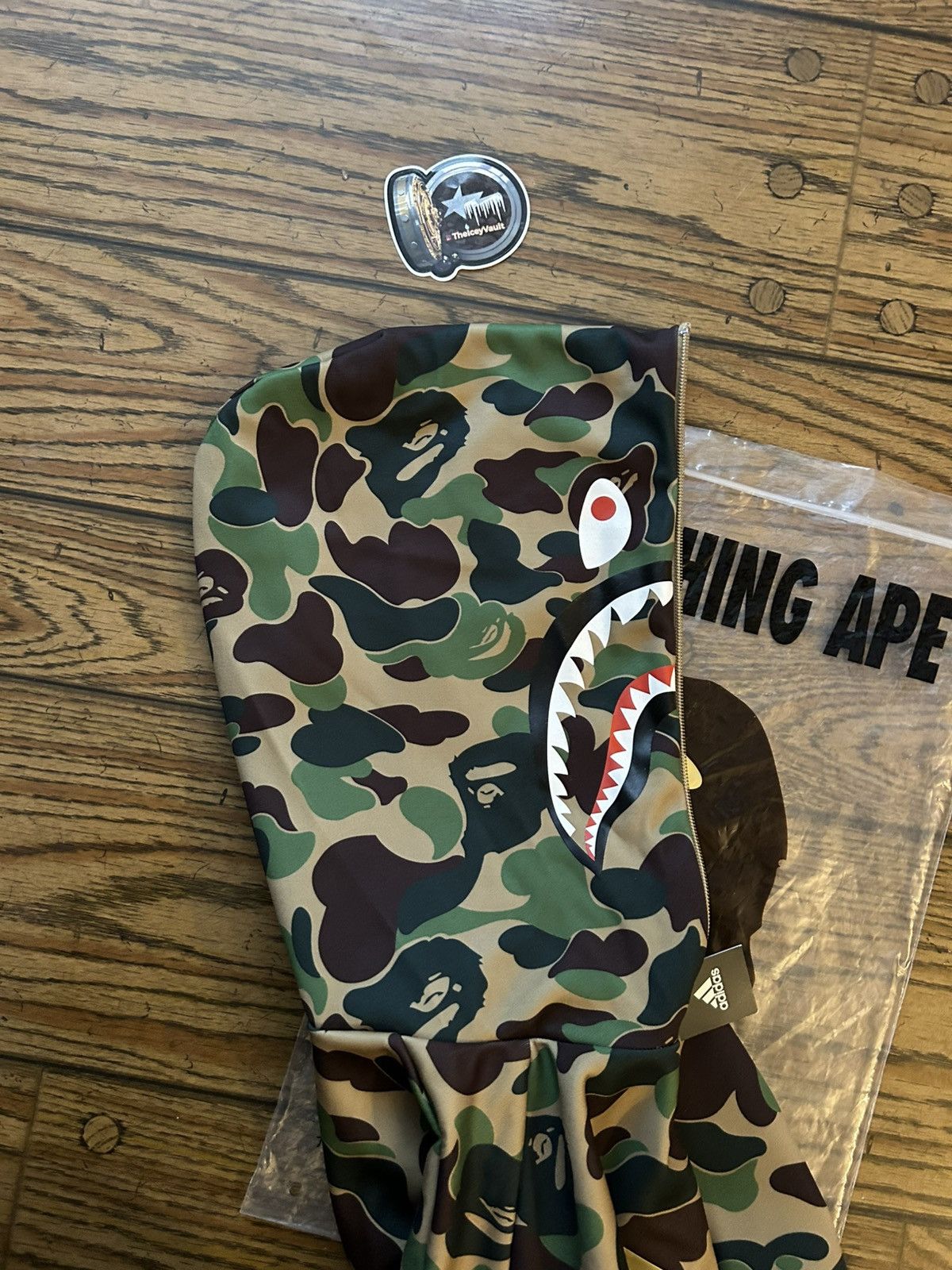 Adidas × Bape Bape x Adidas Green Camo Shark Full Zip Hoodie Size US S / EU 44-46 / 1 - 6 Thumbnail