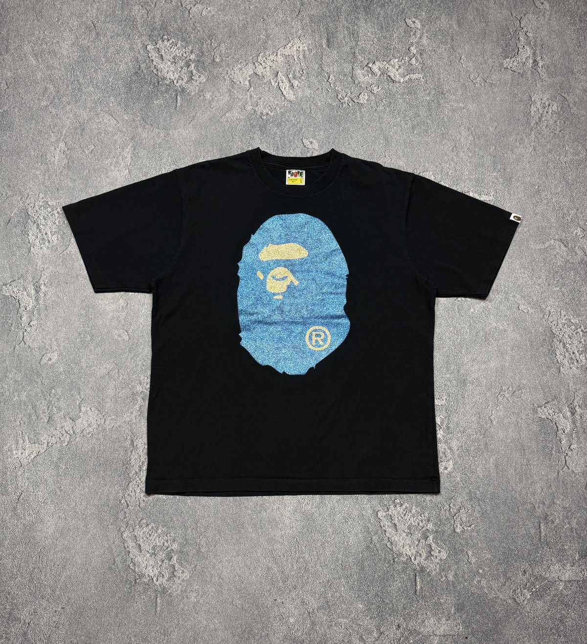 Bape BAPE OG Sparkle Face Tee Black Streetwear Size US L / EU 52-54 / 3 - 1 Thumbnail