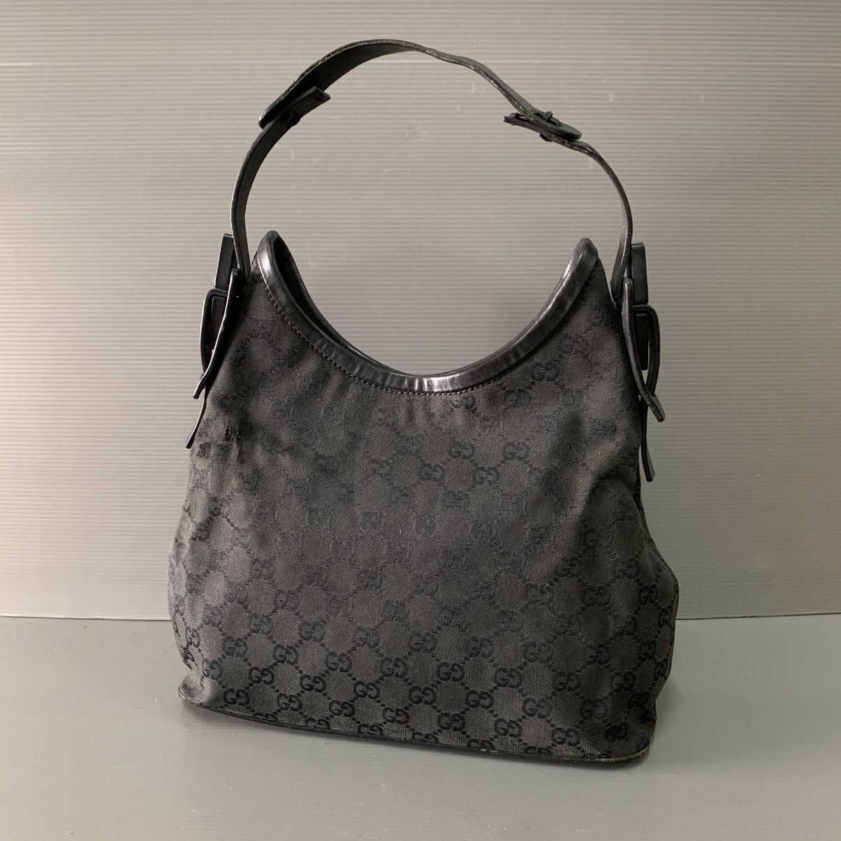 Gucci Gucci Monogram Black Hobo Bag Size ONE SIZE - 1 Thumbnail