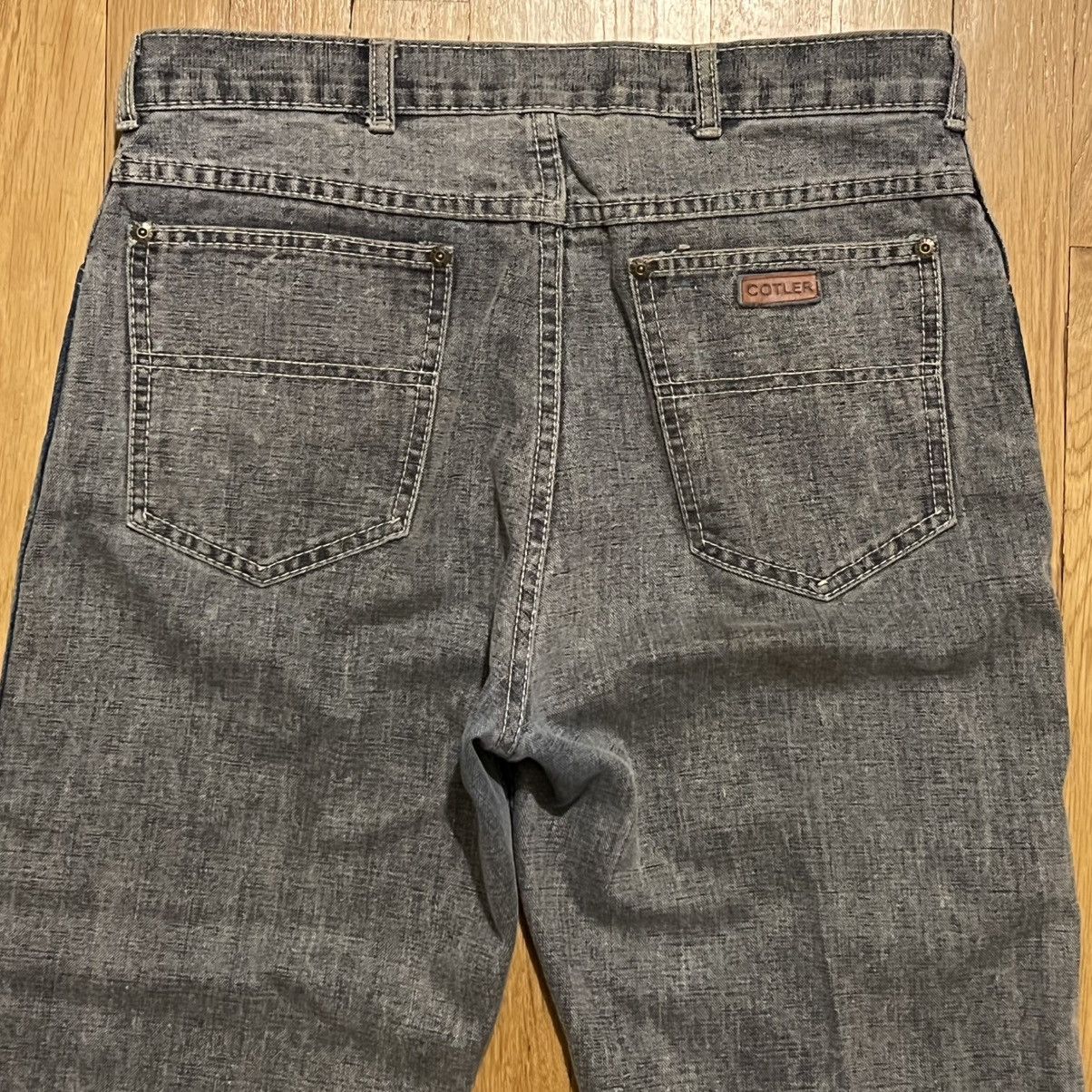 Other Vintage Cotler Made in USA Two Tone Blue Gray Jeans 30x26.5 Size US 30 / EU 46 - 2 Thumbnail