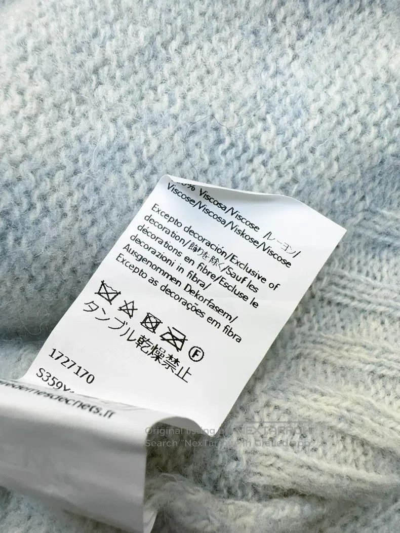 Loewe Baby Blue Misty Blue Grey Little Penguin Embroidered