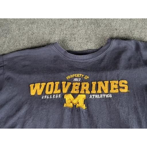 NCAA Michigan Wolverines NCAA Tshirt Men Sz M Blue Yellow College Size US M / EU 48-50 / 2 - 2 Thumbnail