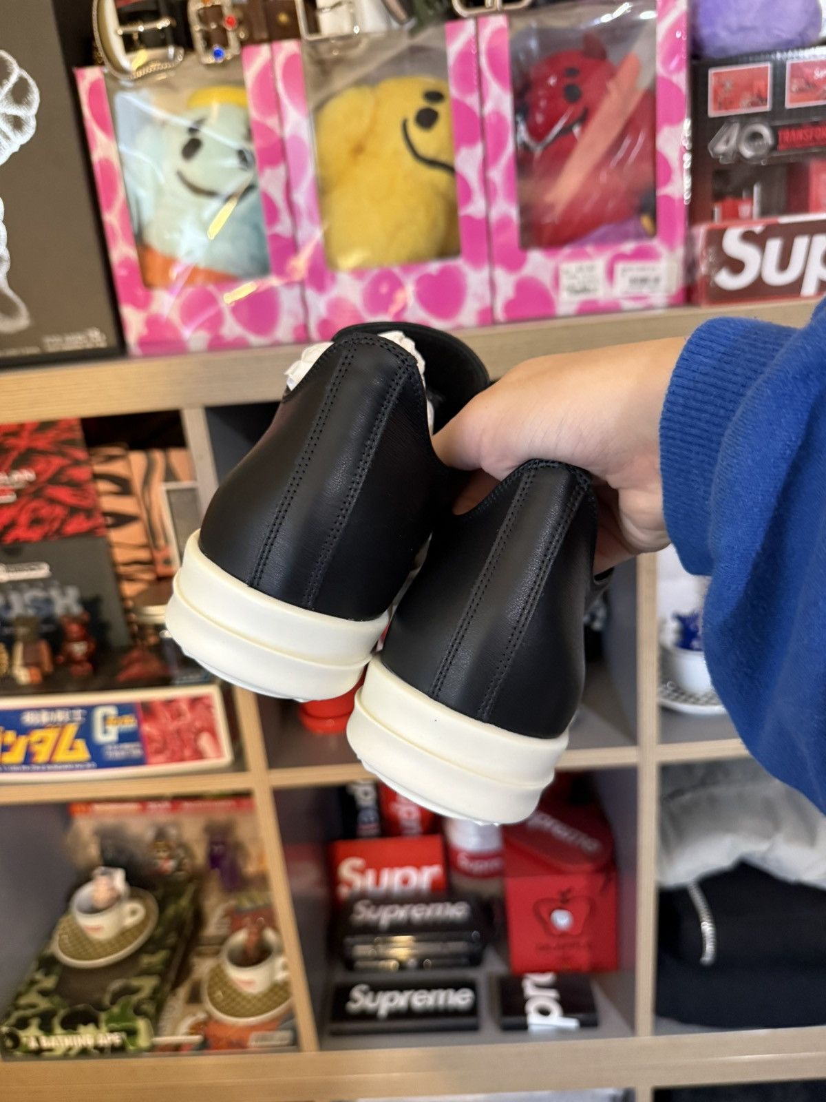 Rick Owens Rick Owens Black Leather Ramone Mainline Sneaker Size US 5.5 / EU 38 - 4 Thumbnail