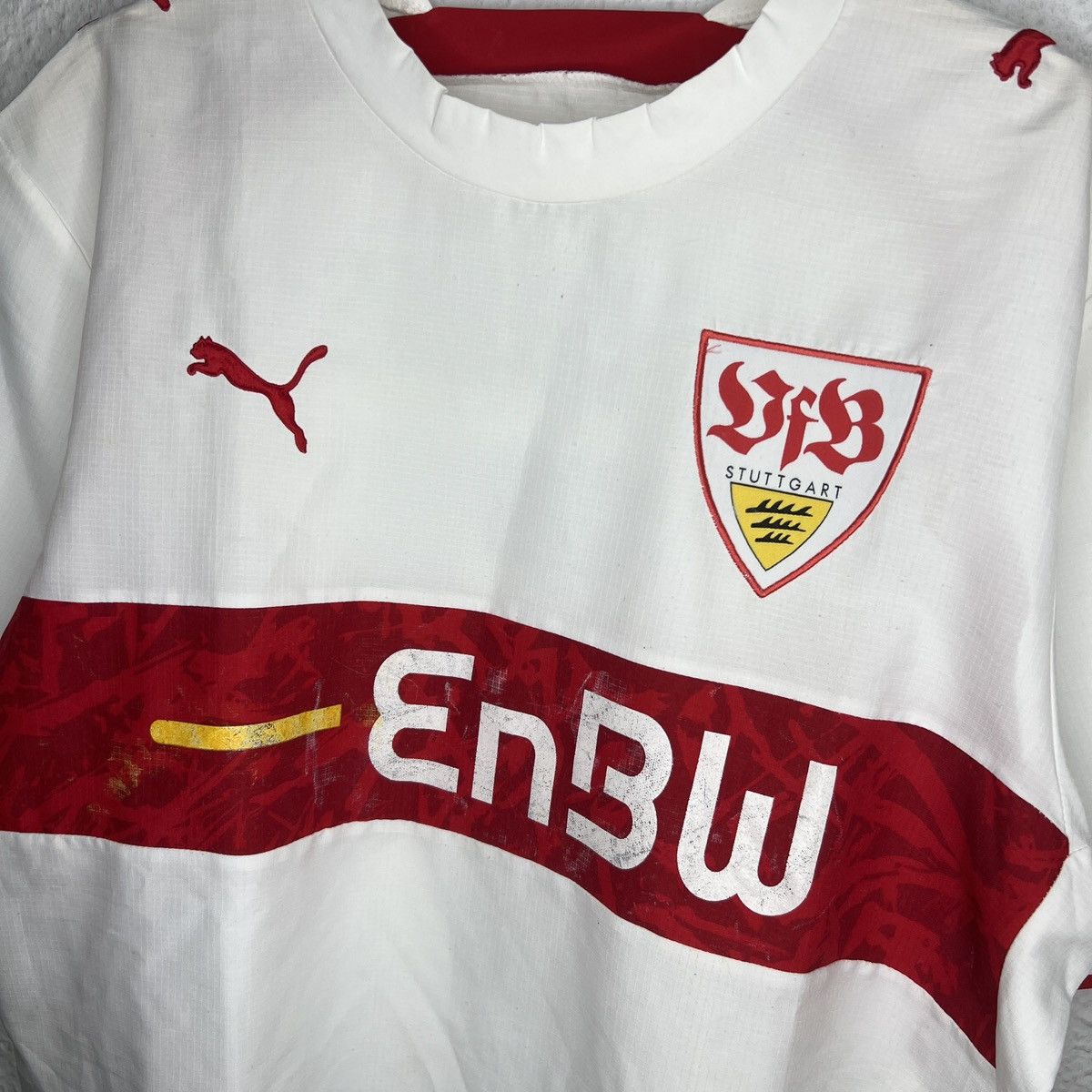 Puma × Vintage VfB Stuttgart Puma Home Soccer Football jersey Tshirt Tee Size US L / EU 52-54 / 3 - 4 Thumbnail