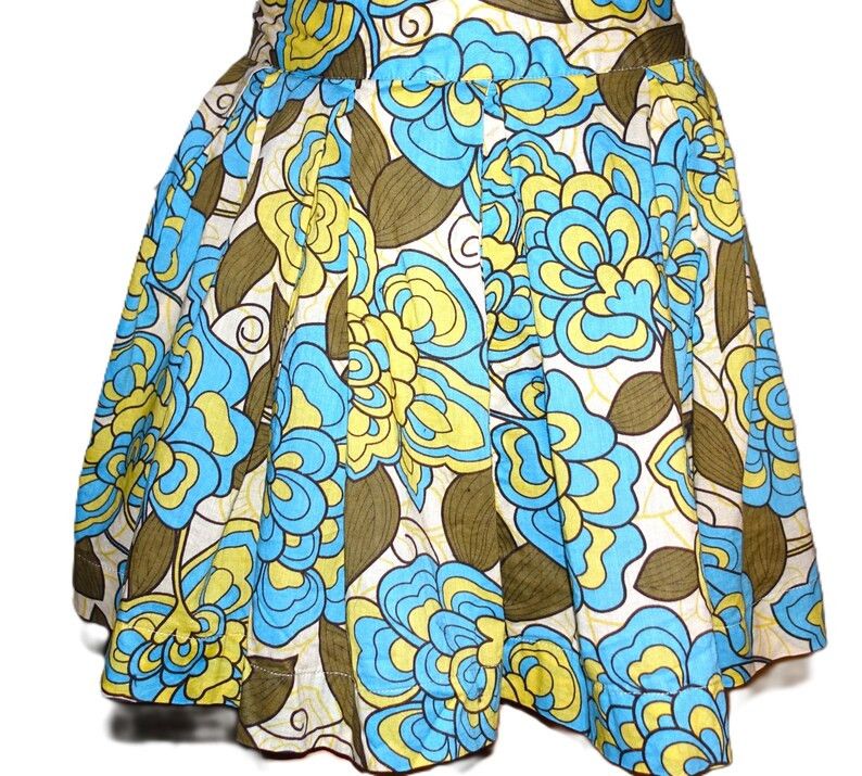 Other Twenty One Blue Yellow Floral Skirt S Size 25" / US 0 / IT 36 - 7 Thumbnail