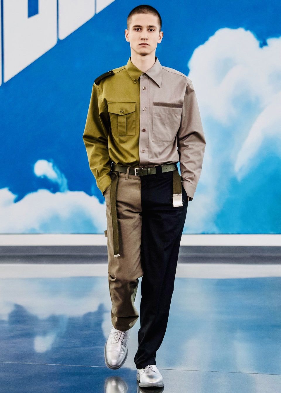 Gosha Rubchinskiy Gosha Rubchinskiy FW18 split pants M 32 supreme palace Size US 32 / EU 48 - 4 Thumbnail