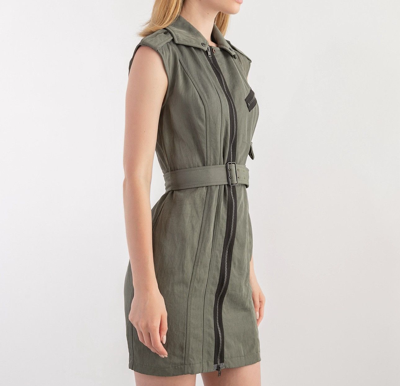Alexander Wang Alexander wang military style dress full zipper Size S / US 4 / IT 40 - 3 Thumbnail