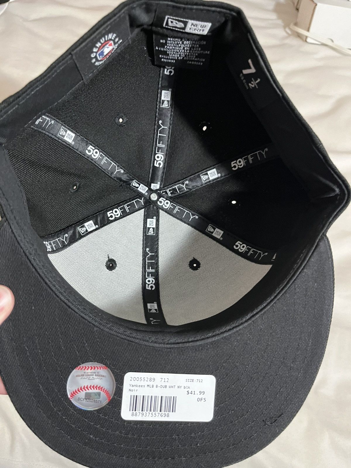 New York Yankees Ny yankees fitted hat 59fifty size 7 1/2 Size ONE SIZE - 4 Thumbnail