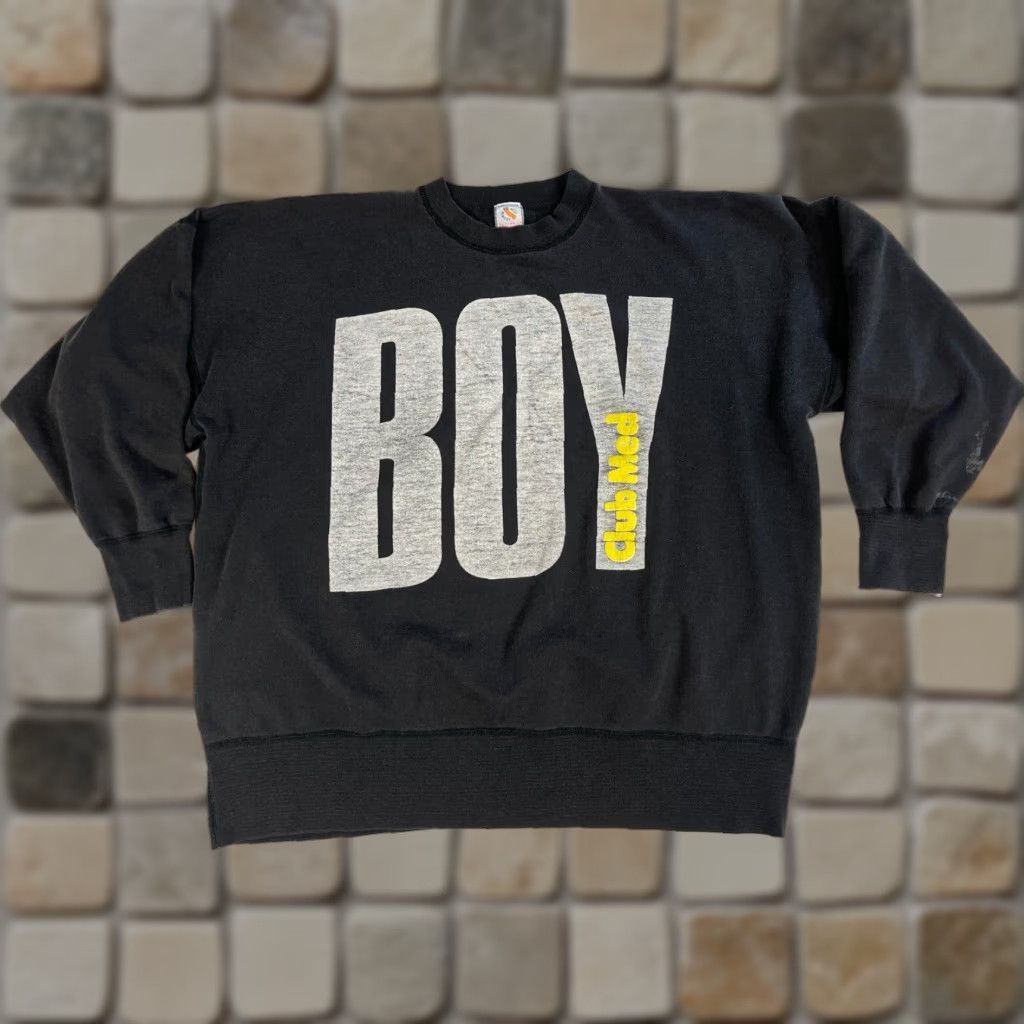 Vintage VINTAGE West Memory Men's Sweatshirt Crewneck Boy Club Med XL Black 90s Graphic Print Made in France Size US XL / EU 56 / 4 - 1 Thumbnail