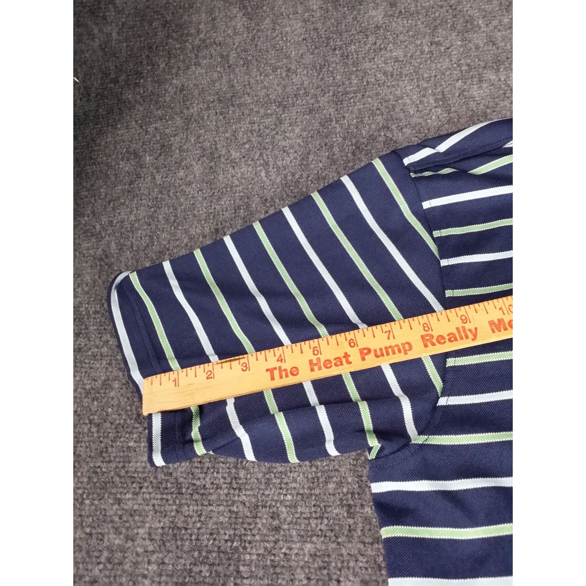 Peter Millar Peter Millar Summer Comfort Striped Golf Polo Men Sz XL Blue Size US XL / EU 56 / 4 - 4 Thumbnail