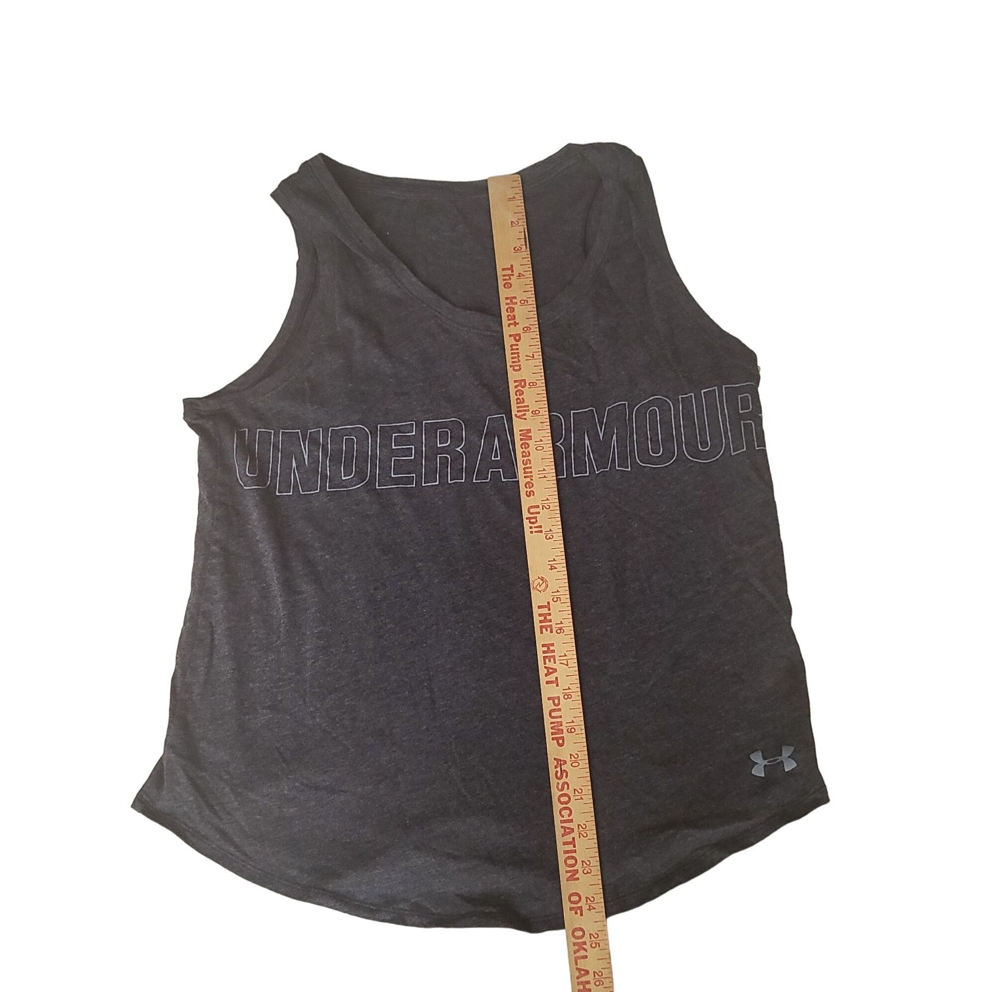 Under Armour Under Armour Tank Top Women Sz M Gray Big Graphic Athleisure Size M / US 6-8 / IT 42-44 - 5 Thumbnail