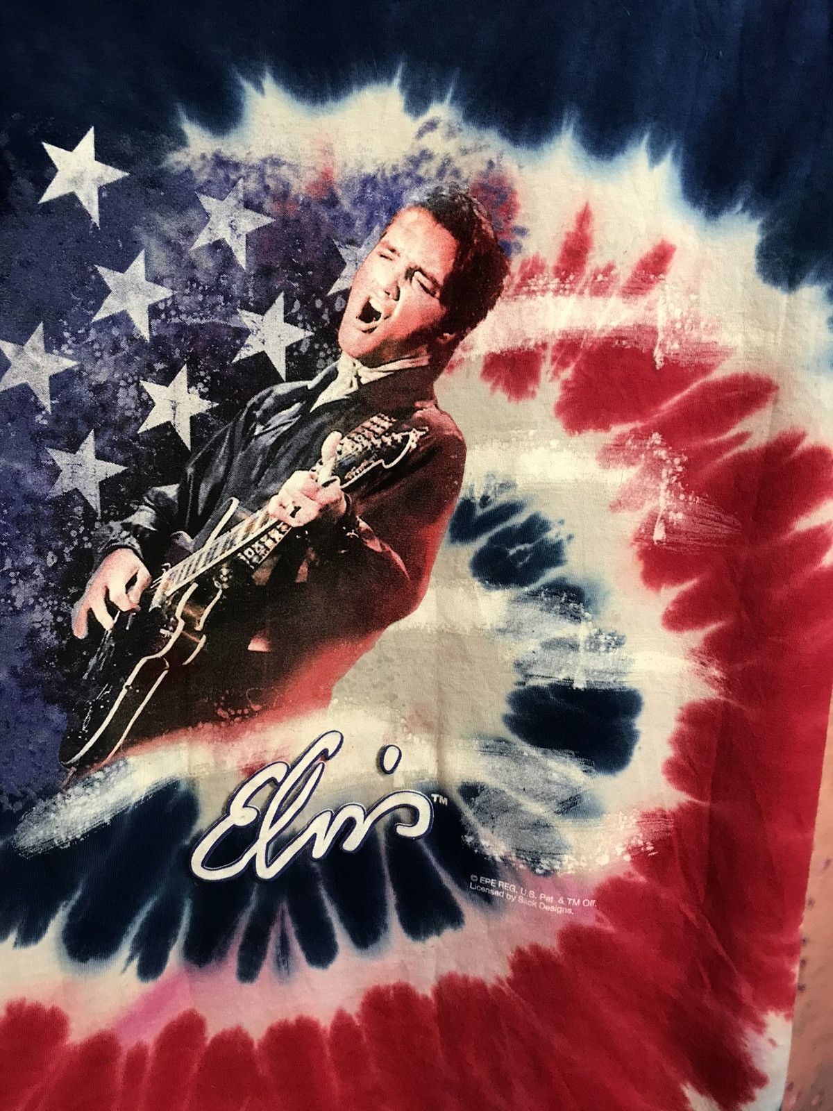 Band Tees Elvis Presley Patriot tie Die tee Size US XL / EU 56 / 4 - 3 Thumbnail