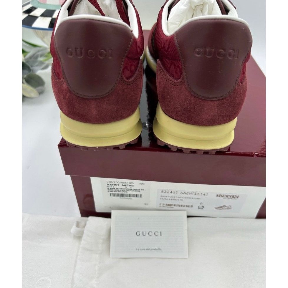 Gucci Gucci RE MOTION suede Web stripe sneakers sz 9 fits 9.5 US Size US 9.5 / EU 42-43 - 8 Thumbnail