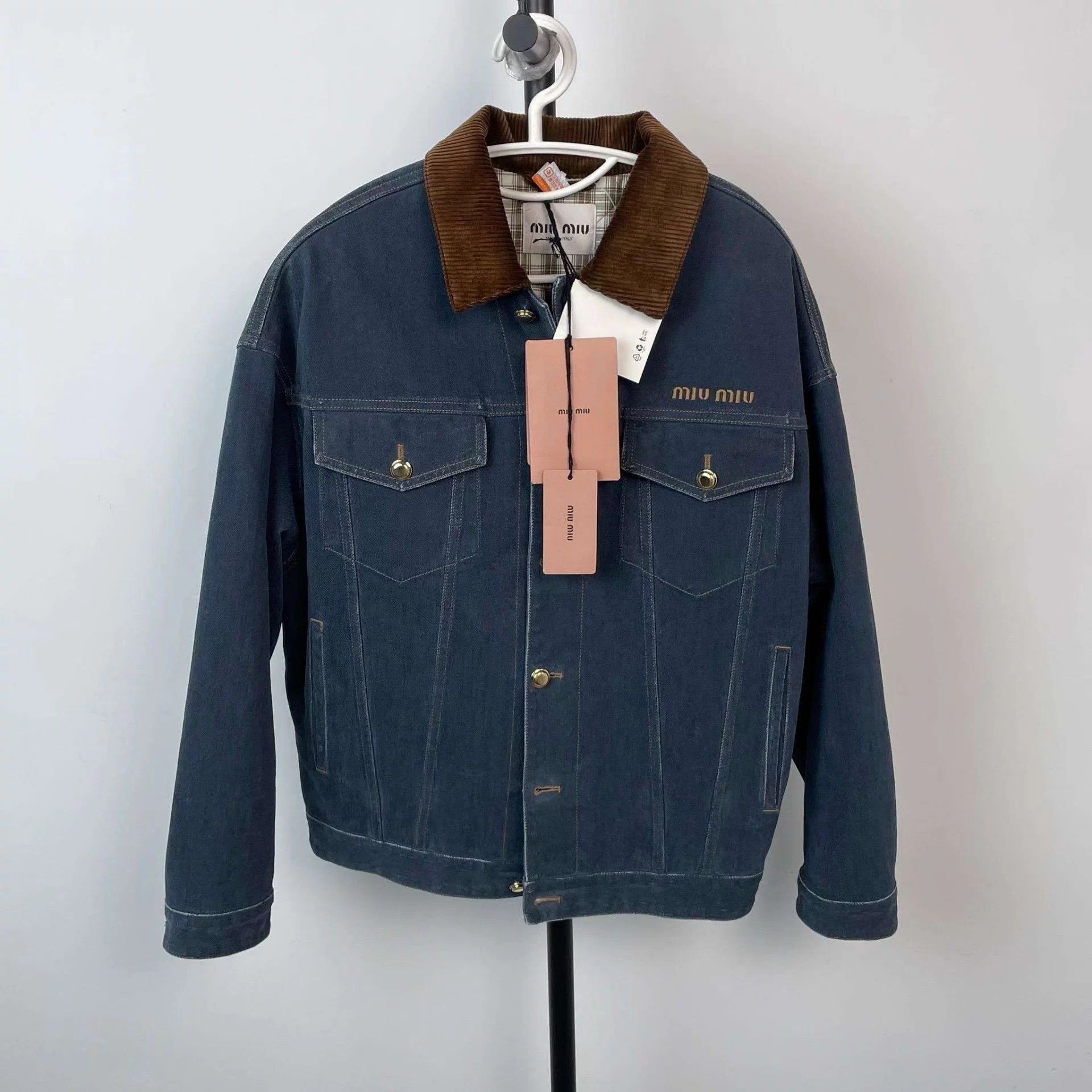 Miu Miu MIU MIU denim puffer jacket blue S Size XS / US 0-2 / IT 36-38 - 1 Thumbnail