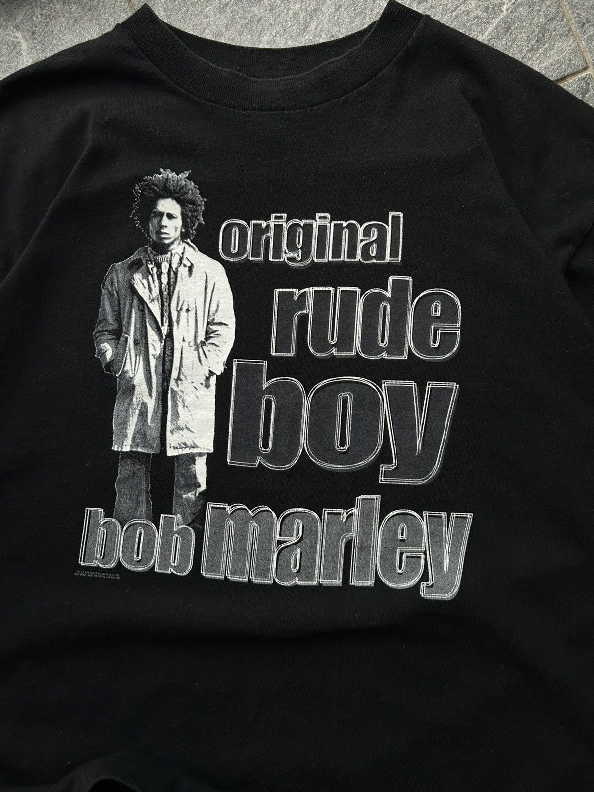 Bob Marley Bob Marley tee T-shirt vintage 1990 big logo X-Large man’s Size US XL / EU 56 / 4 - 2 Thumbnail