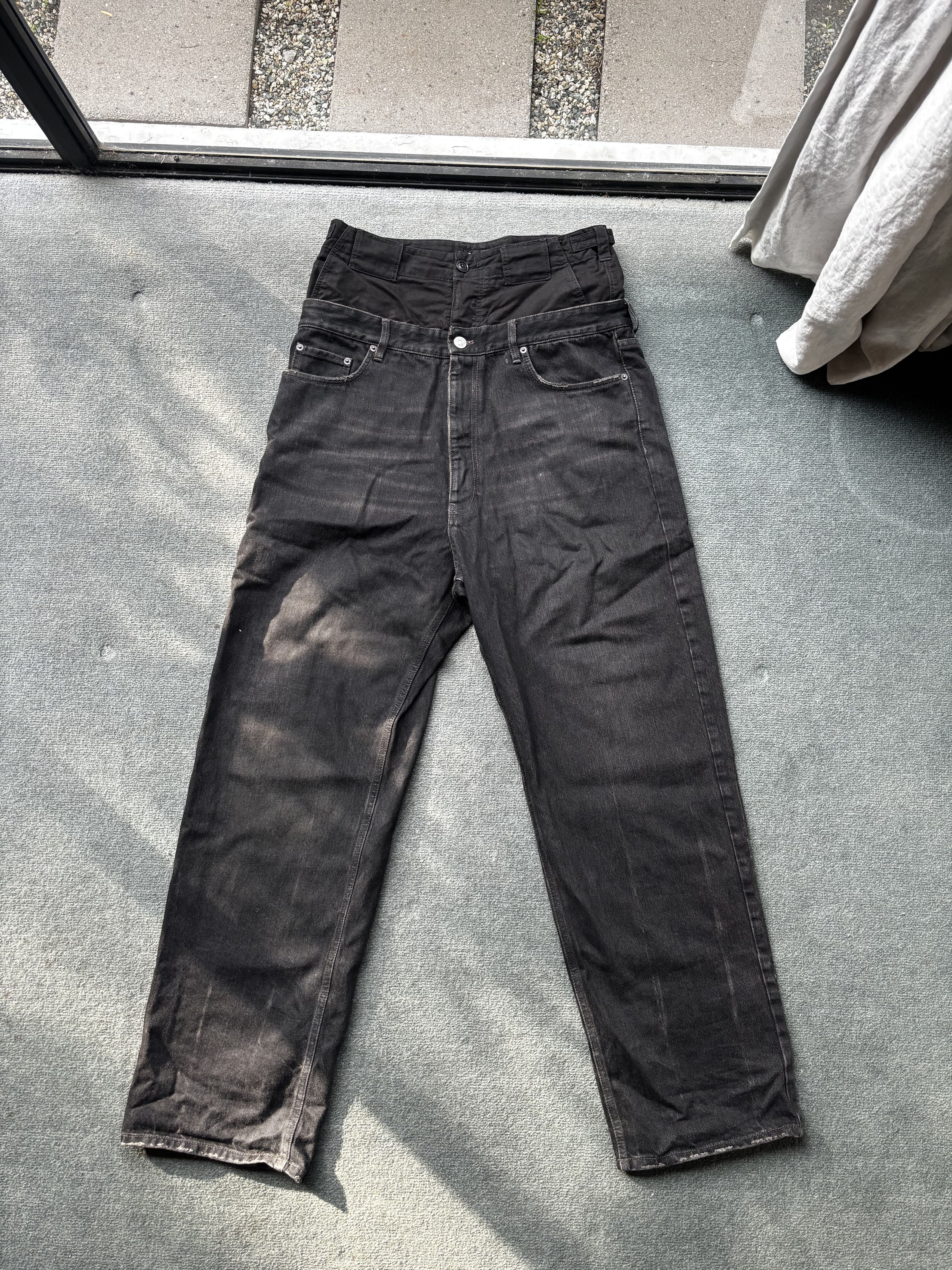 Balenciaga Double Waisted Jeans